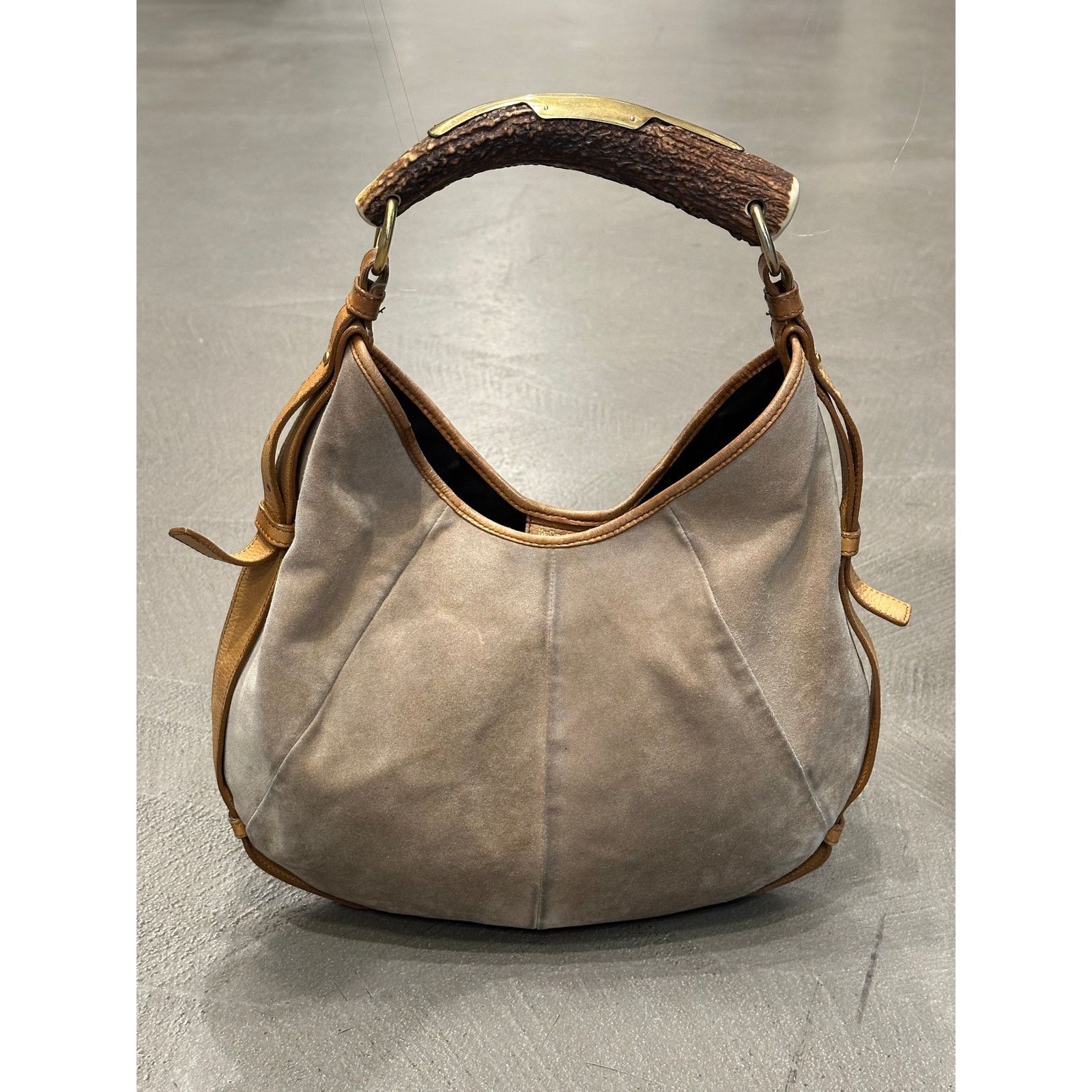 Yves Saint Laurent 2002 Yves Saint Laurent Mombasa Suede bag Size ONE SIZE - 1 Thumbnail