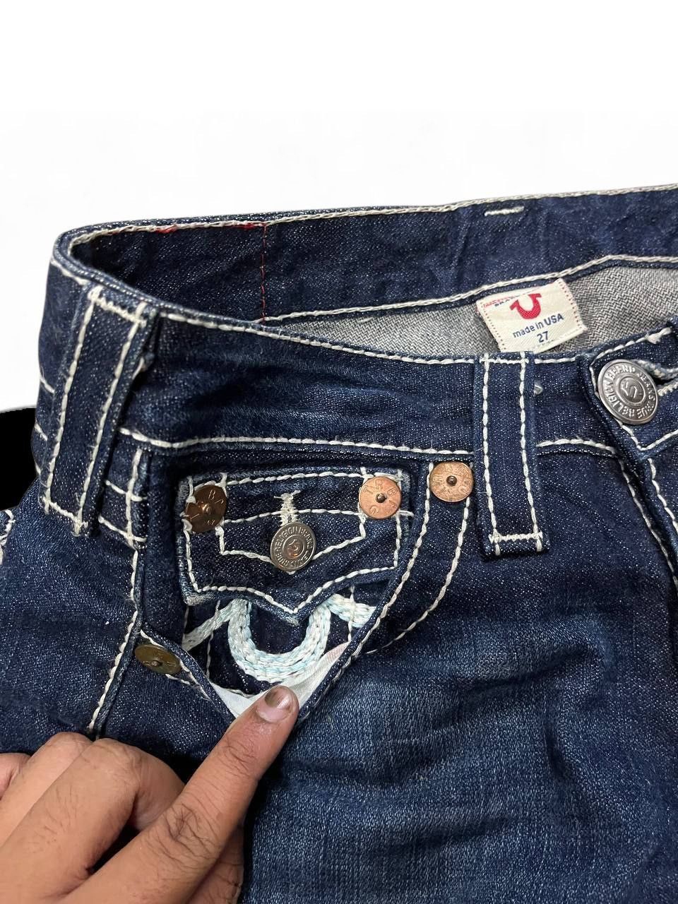 True Religion Flare Jeans true religion Rainbow Joey low rise twisted leg Size US 29 - 9 Thumbnail