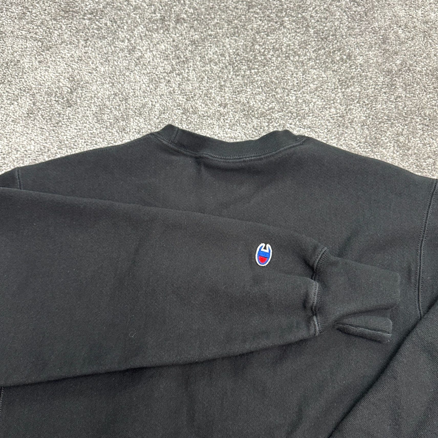 Champion Champion Sweatshirt Men M Black Crew Neck Cotton Polyester Reverse Weave Size US M / EU 48-50 / 2 - 4 Thumbnail
