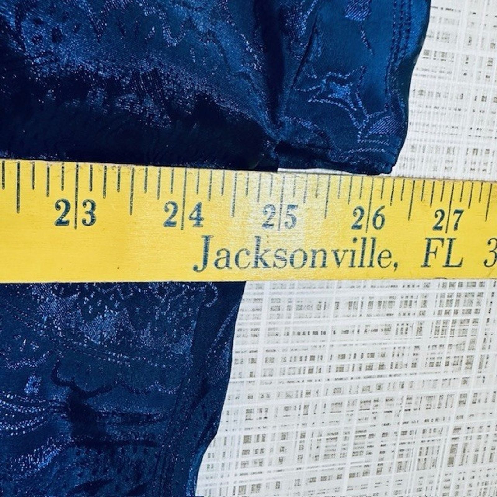 Other Sedu Robe w/Belt OSFM, Short Navy/White Polyester Vintage Size ONE SIZE - 10 Thumbnail