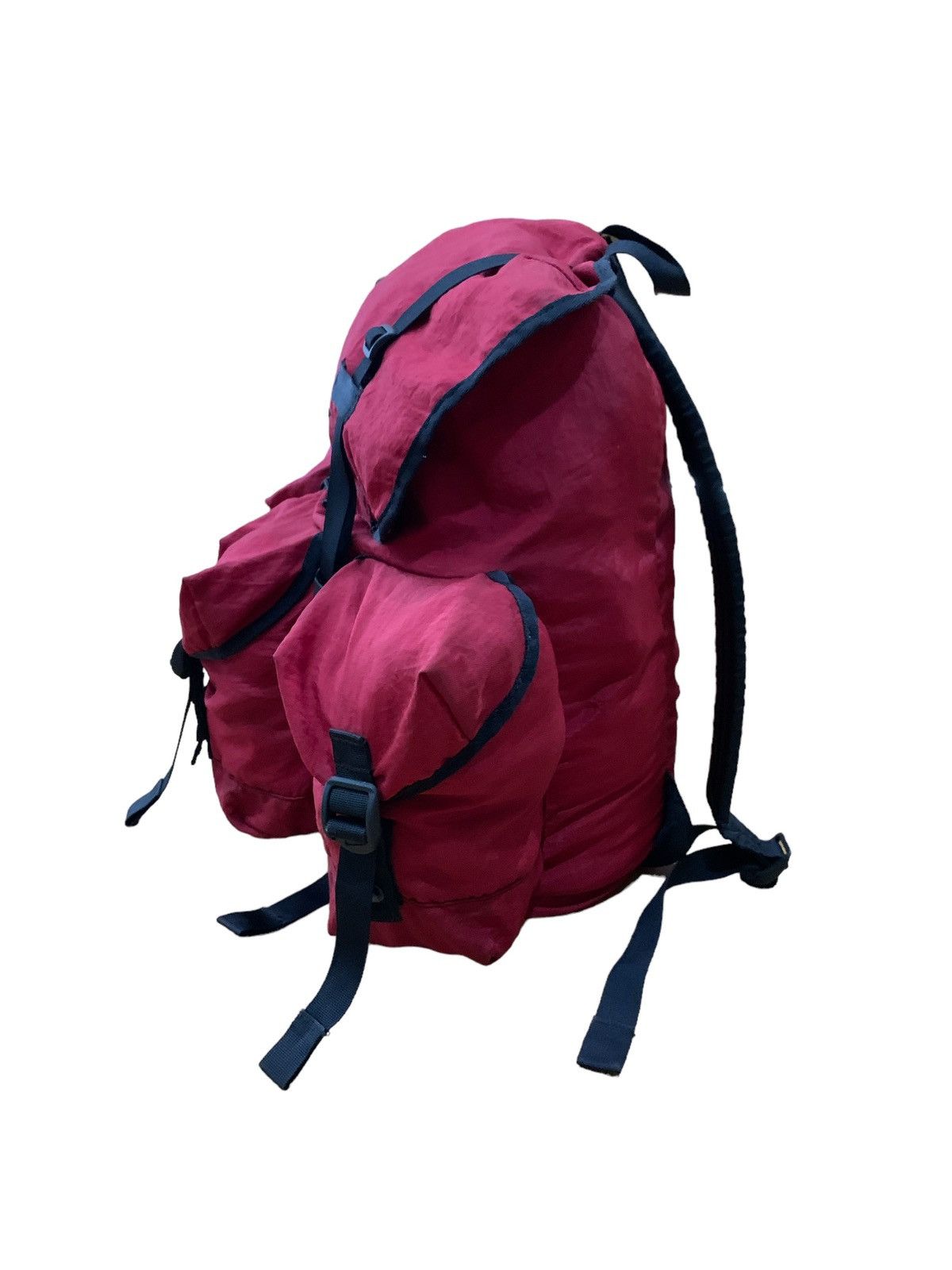 Nike VINTAGE 1990s NIKE BLACK NYLON PARACHUTE BUSHCRAFT BAGPACK Size ONE SIZE - 2 Thumbnail