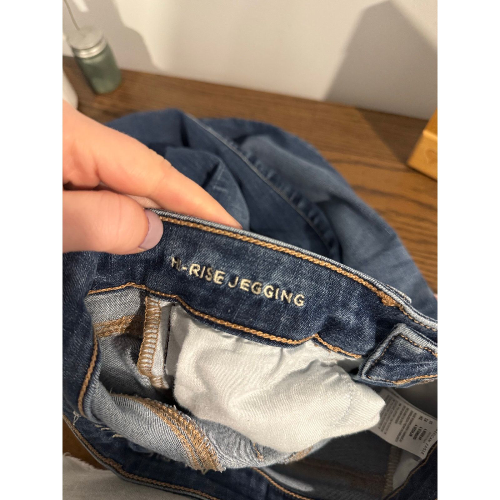 American Eagle Outfitters American Eagle High Rise Jeggings Size 4 Size 26" / US 2 / IT 38 - 3 Thumbnail