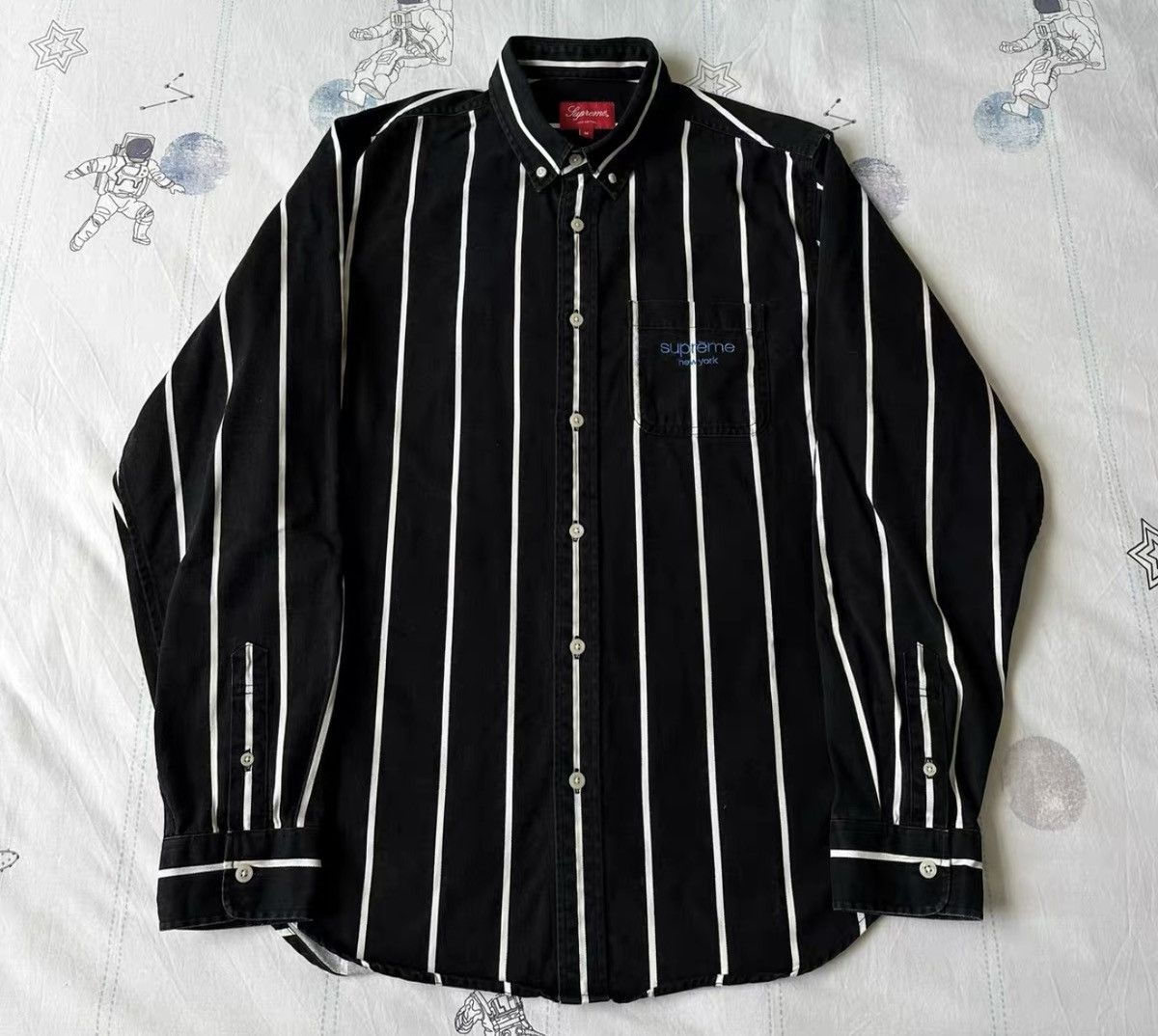 Supreme Supreme stripe work shirt jacket Size US M / EU 48-50 / 2 - 1 Thumbnail