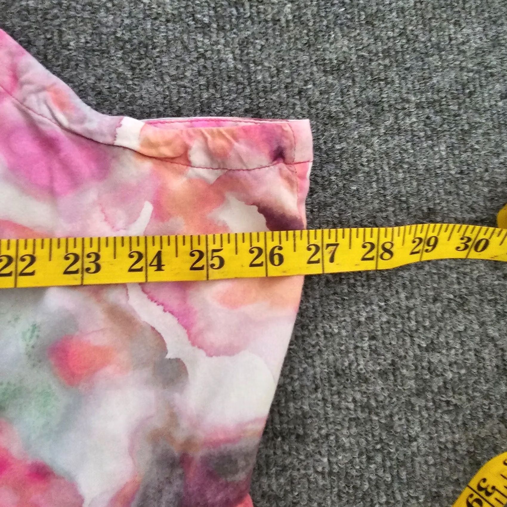 Torrid Torrid Tank Top Womens 5X Pink Watercolor Adjustable Smocked Casual Art Shirt Adult Plus Sized Sleeveless Size XXL / US 16-18 / IT 52-54 - 5 Thumbnail