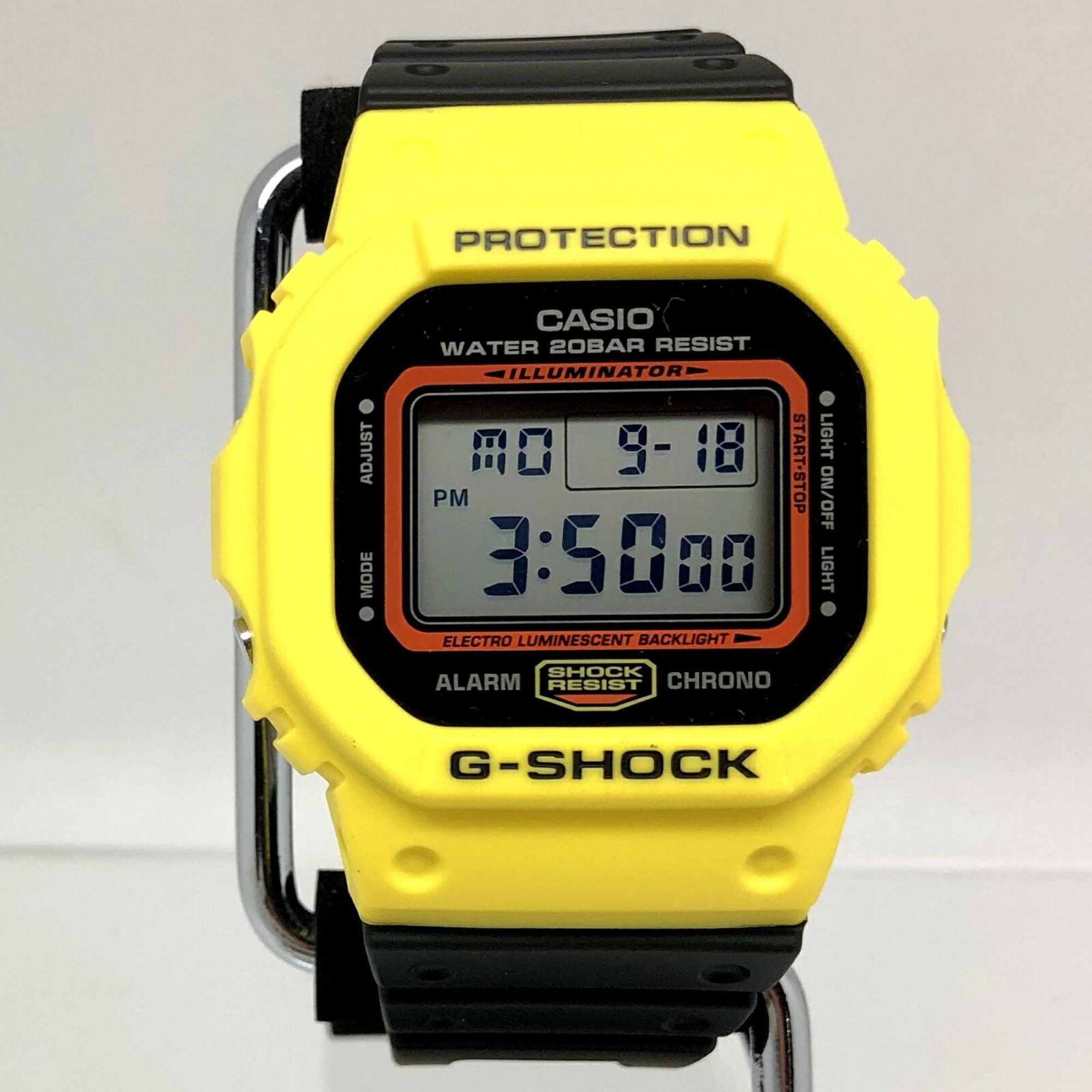 image of Casio G-Shock Watch Dw-5600Tb-1 Throw Back 1983 Black Yellow Digital Quartz Itj55Z44M5Ko, Women's