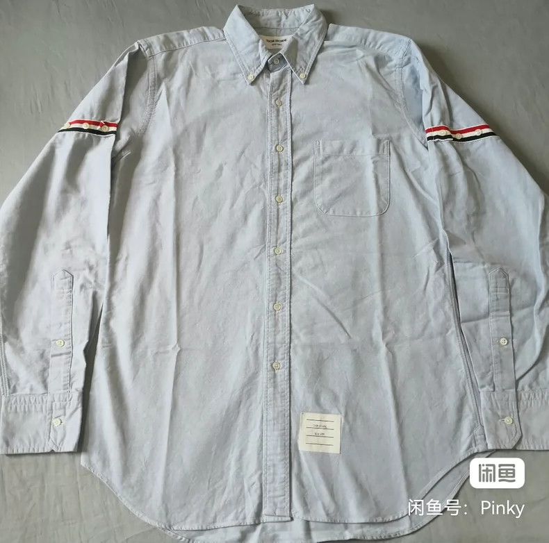 Thom Browne Thom Browne size3 Oxford cloth cotton shirt Size US L / EU 52-54 / 3 - 1 Thumbnail
