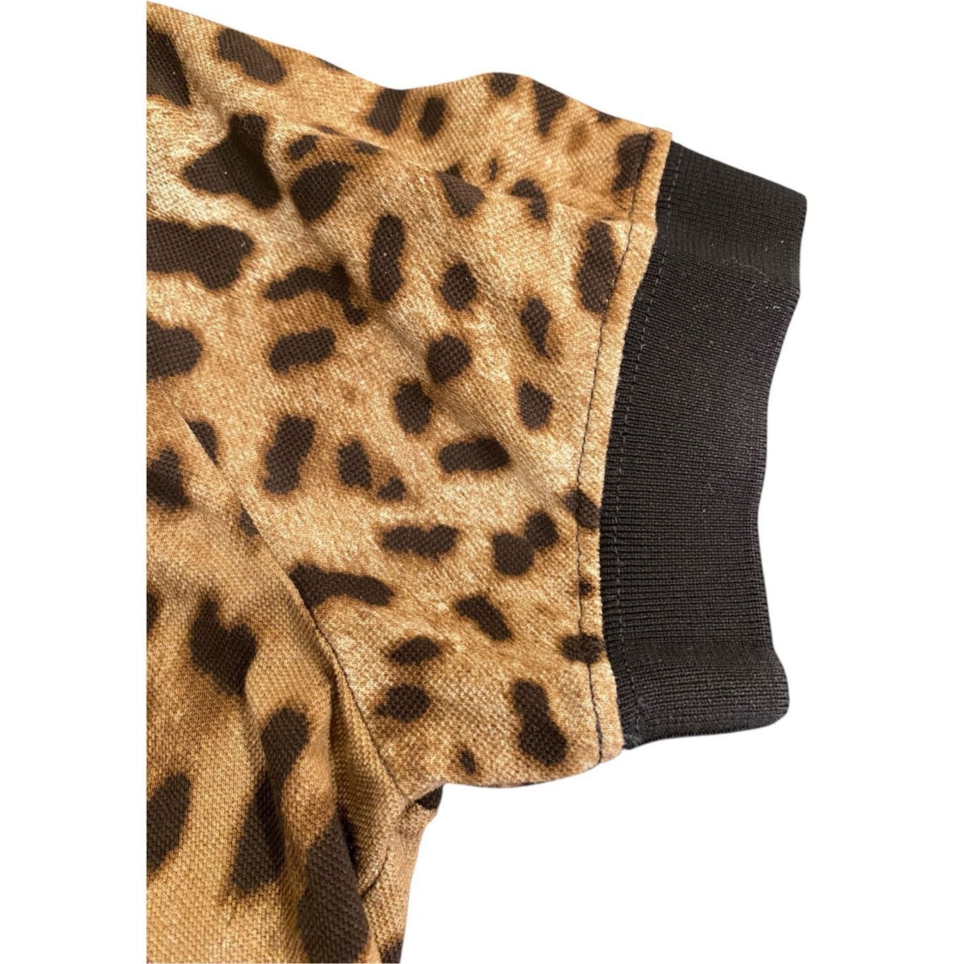 Dolce & Gabbana Dolce & Gabbana Short Sleeve Polo Top in Leopard Size 36 (US 4) Size S / US 4 / IT 40 - 8 Thumbnail