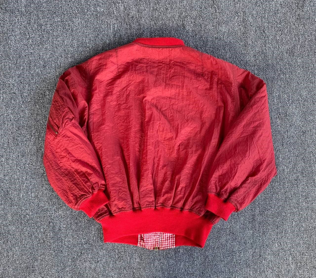 Pink House VINTAGE 90s PINK HOUSE WRINKLED NYLON BOMBER JACKET SMALL P Size US M / EU 48-50 / 2 - 4 Thumbnail