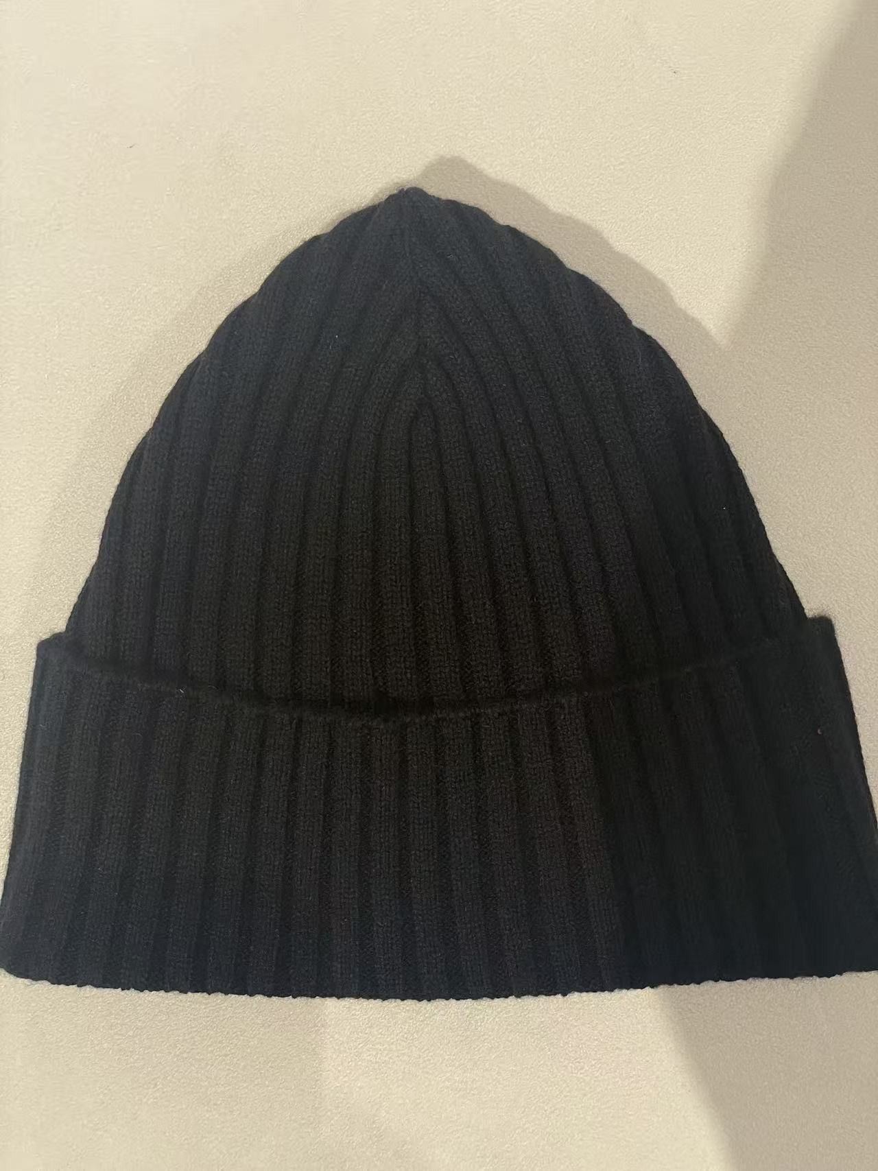 Chrome Hearts Chrome Hearts Black Cashmere Leather Cross Beanie Size ONE SIZE - 5 Thumbnail
