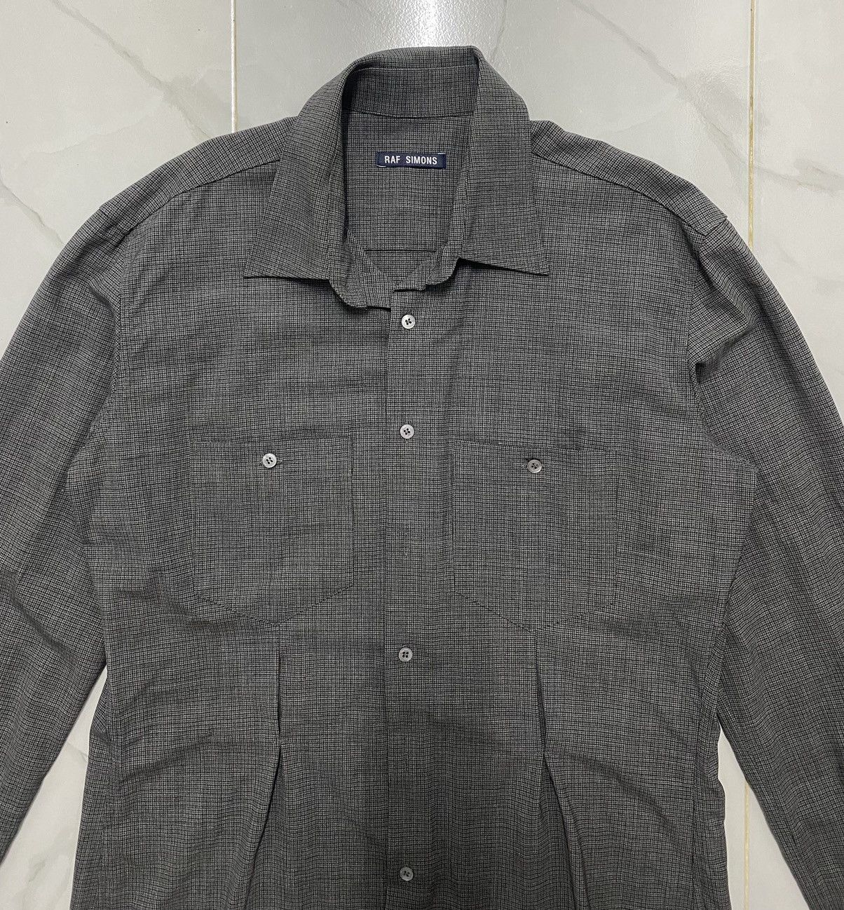 Raf Simons Vintage Raf Simons Button up Wool Shirt Size US M / EU 48-50 / 2 - 6 Thumbnail