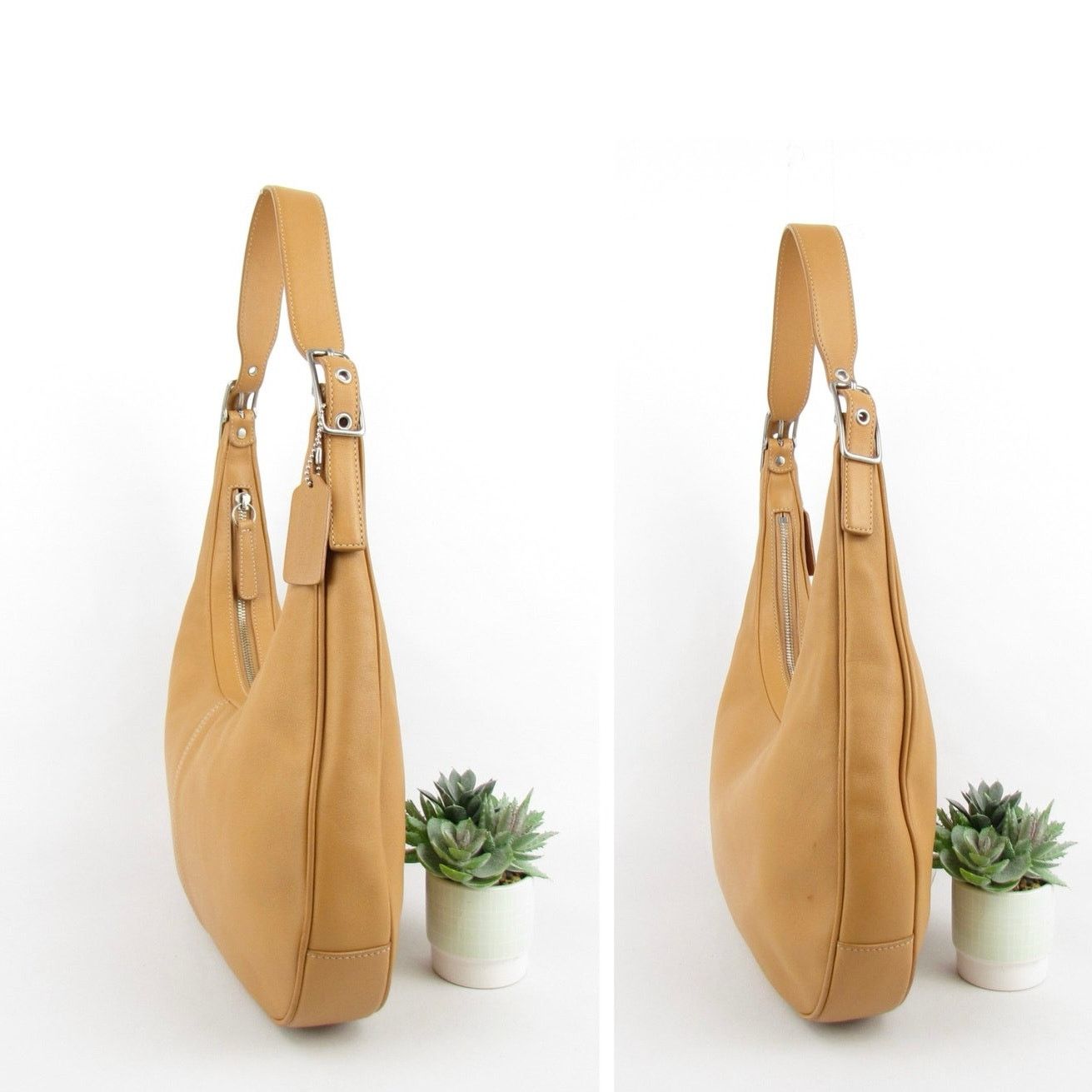 Coach Coach Tan Leather Hobo Shoulder Bag Size ONE SIZE - 3 Thumbnail