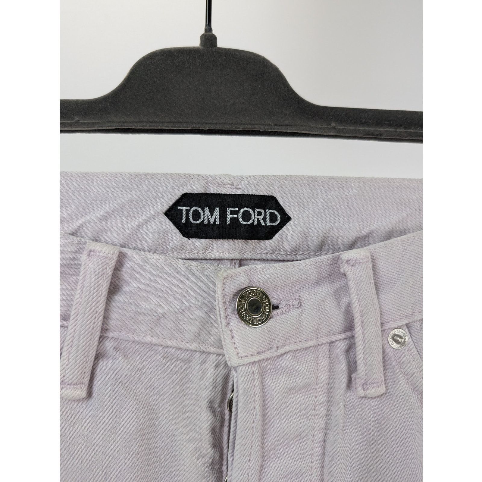Tom Ford o1rshd1 Slim Denim Jeans in Dirty White Size US 30 / EU 46 - 9 Thumbnail