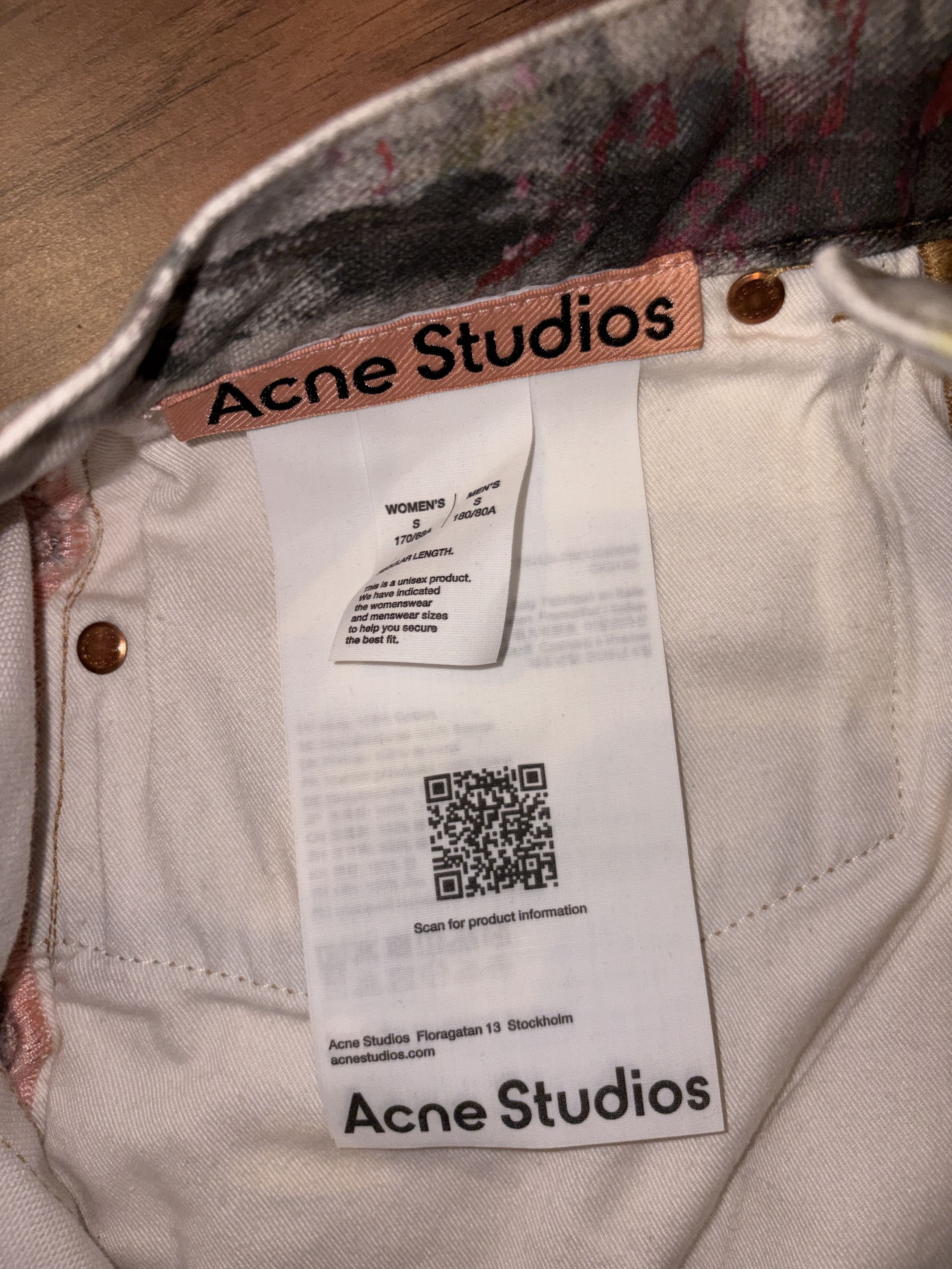 Acne Studios 1981 U Painter Jeans Size S