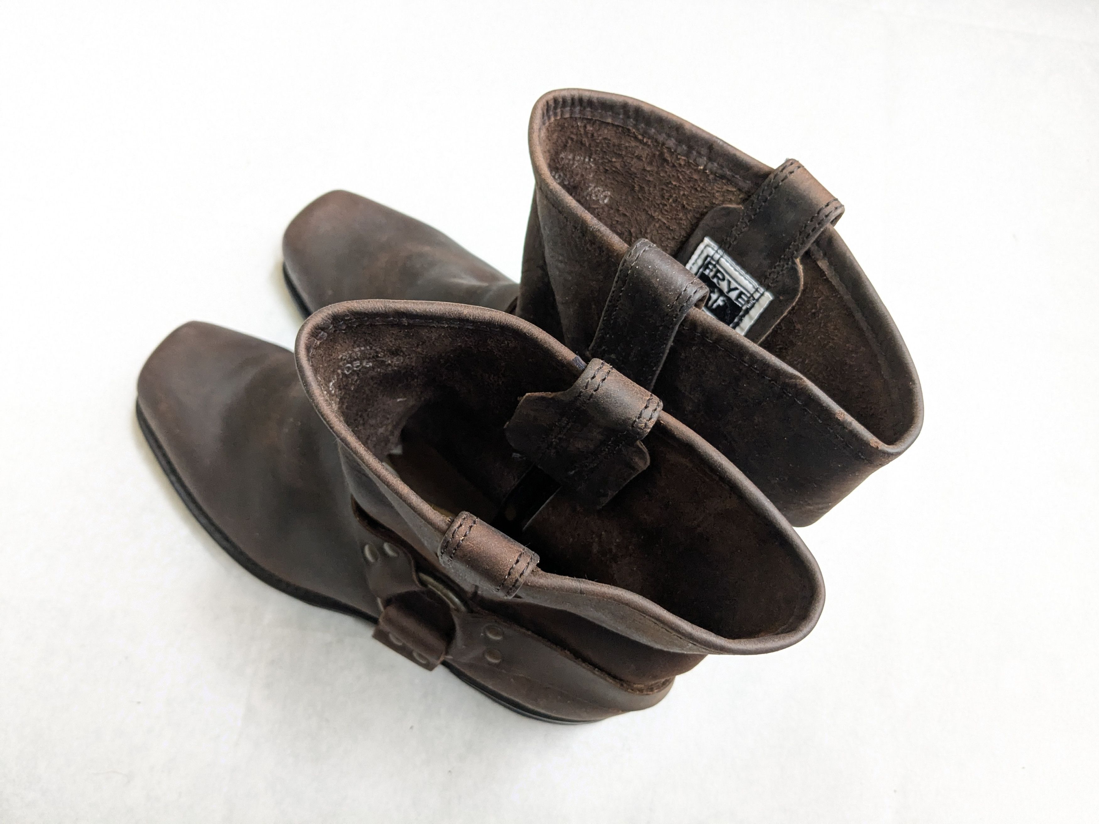 Frye Frye Harness Brown Leather 10 M Leather Buckle Punk Size US 10 / EU 43 - 15 Thumbnail