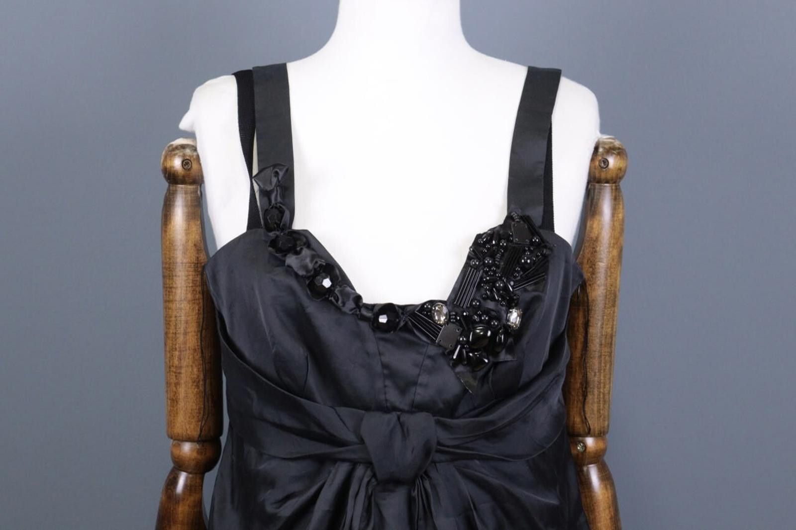 Polo Ralph Lauren Laurel by Escada Black Sleeveless Tank Evening Dress Size 40 Size M / US 6-8 / IT 42-44 - 2 Thumbnail