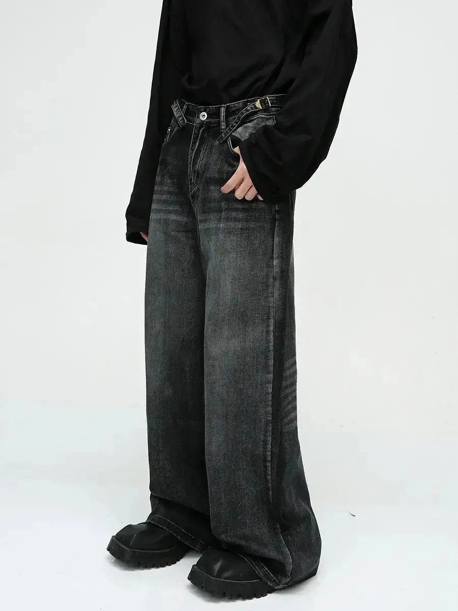 Japanese Brand Retro straight high street loose jeans Size US 32 / EU 48 - 6 Thumbnail
