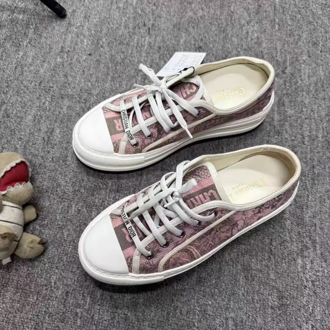 Dior Dior Pink Zoo Platform Canvas Sneaker 99 New 38.5 Size US 8 / IT 38 - 1 Thumbnail