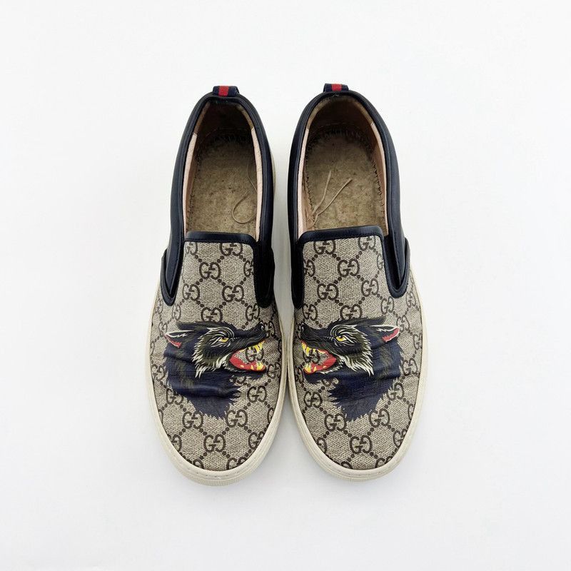 Gucci Gucci Wild Wolf Logo Low-top Fashion Sneakers -2508 Size US 9 / EU 42 - 2 Thumbnail