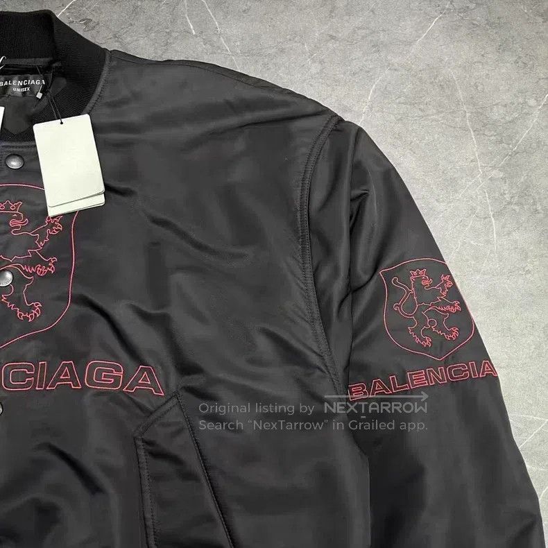 Balenciaga Balenciaga Lion head embroidery flight jacket bomber Size US XS / EU 42 / 0 - 5 Thumbnail