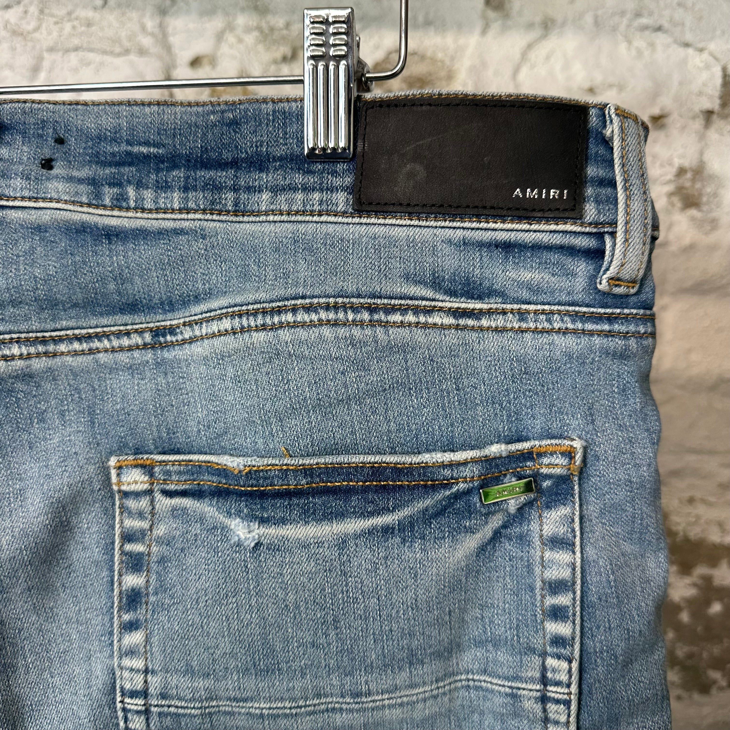 Amiri Amiri MX2 Brown Paisley Blue Denim Jeans Sz 38 Size US 38 / EU 54 - 4 Thumbnail
