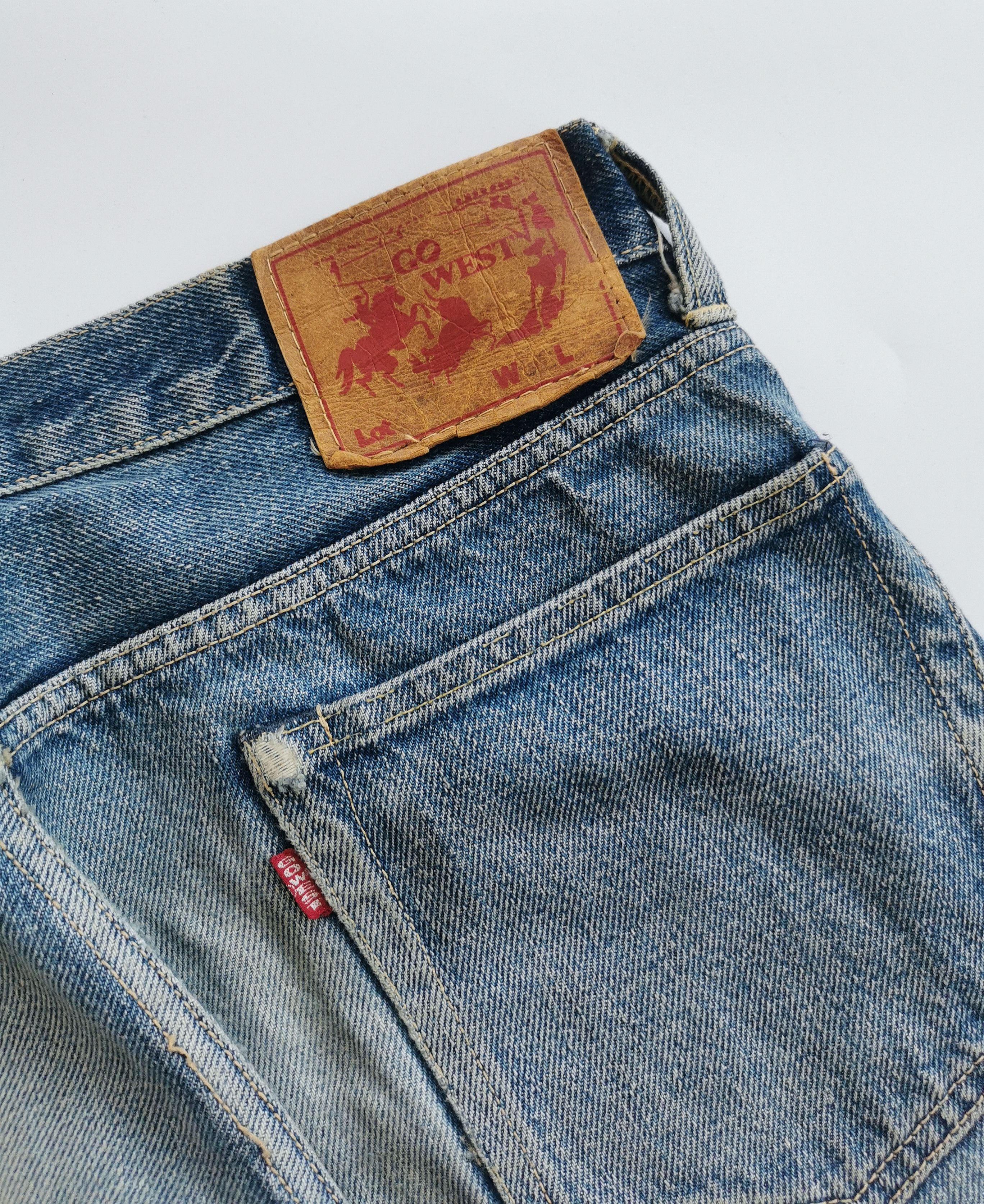 Kapital Go West Selvedge Patchwork Sashiko Size US 30 / EU 46 - 4 Thumbnail