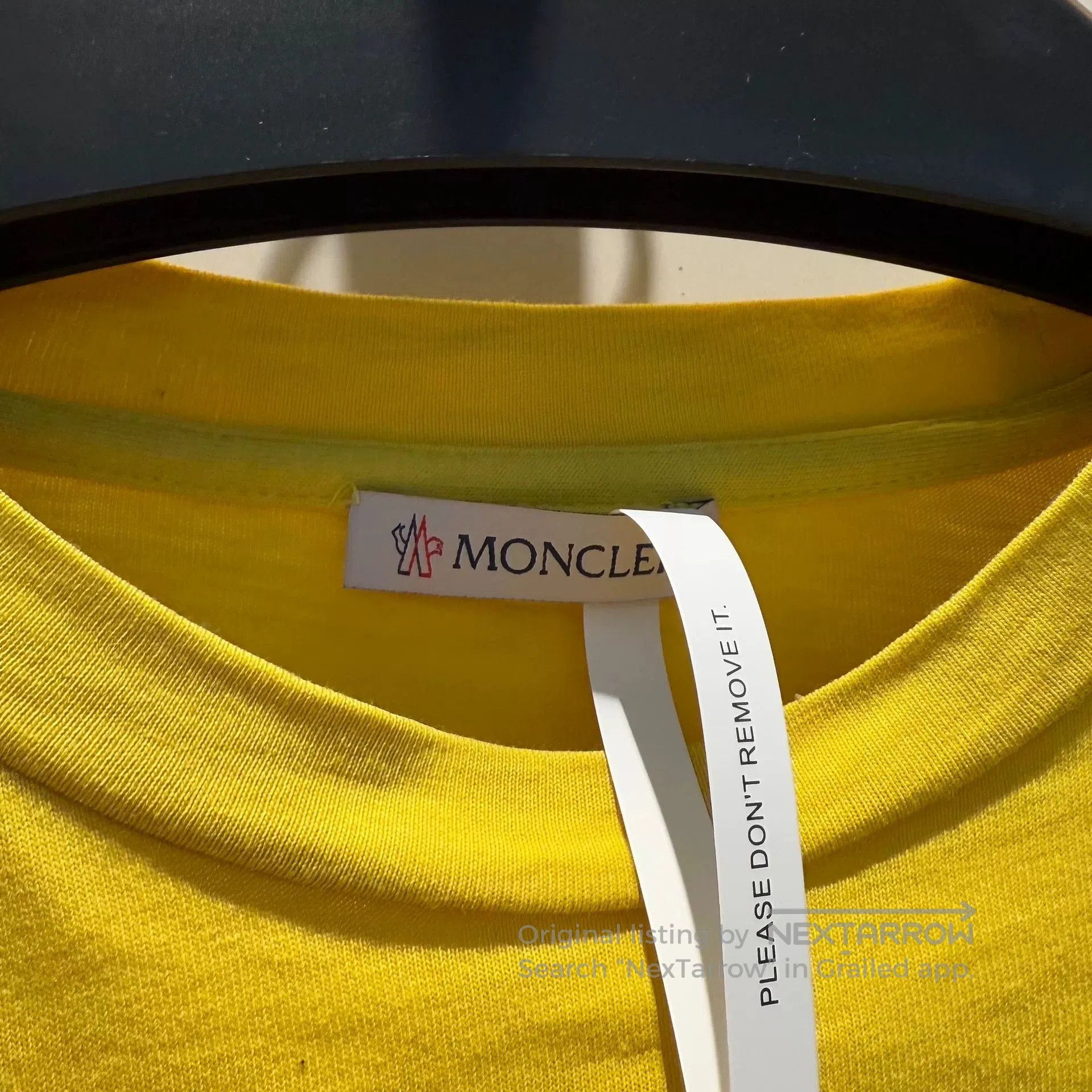 Moncler moncler yellow short sleeve logo t. Size US M / EU 48-50 / 2 - 3 Thumbnail