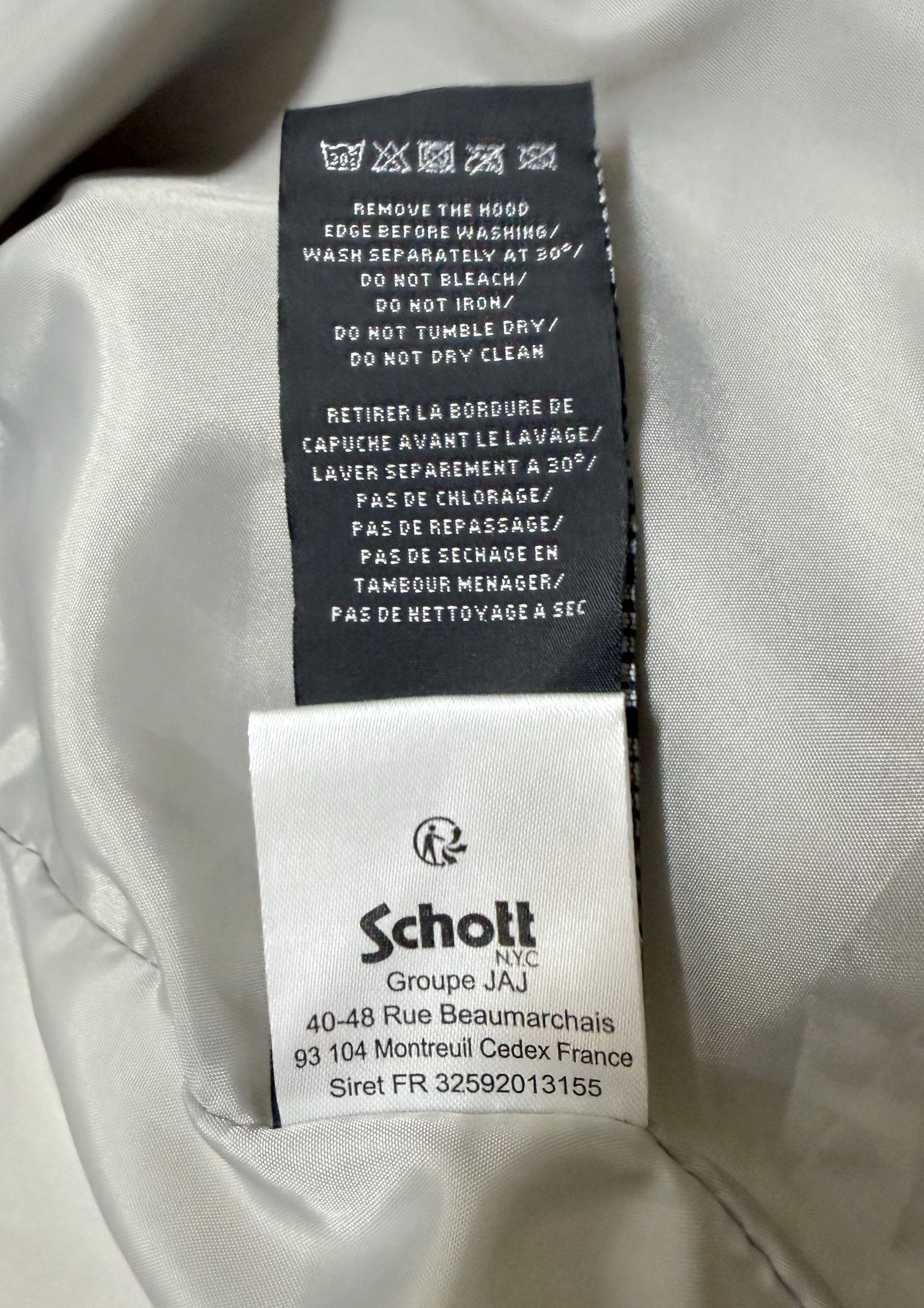 Schott Schott Puffer Down Shearling Hoodie Bomber Jacket Size US M / EU 48-50 / 2 - 18 Thumbnail