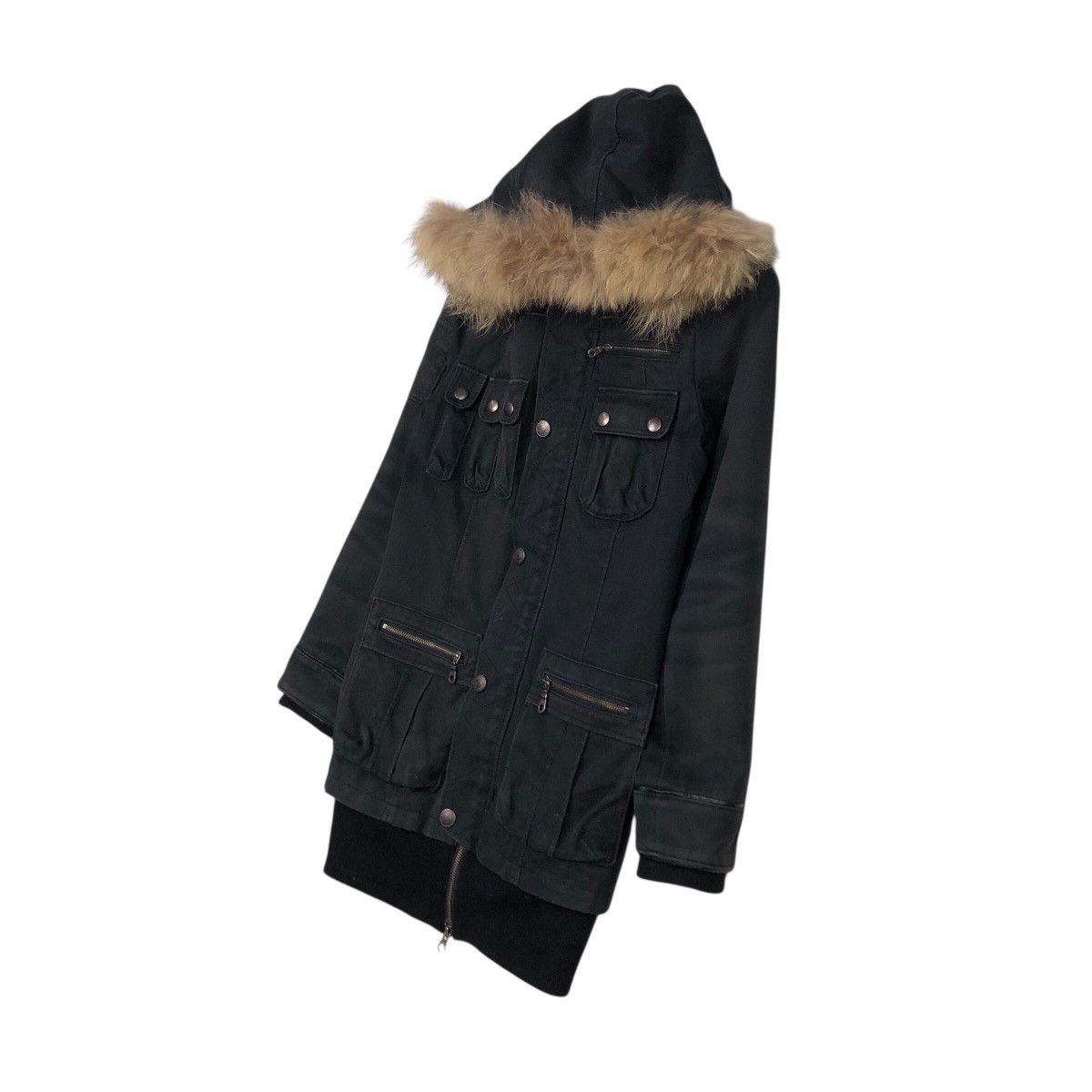 Japanese Brand Private Label Faux-Fur Trim Tactical Hooded Parka Size US M / EU 48-50 / 2 - 3 Thumbnail