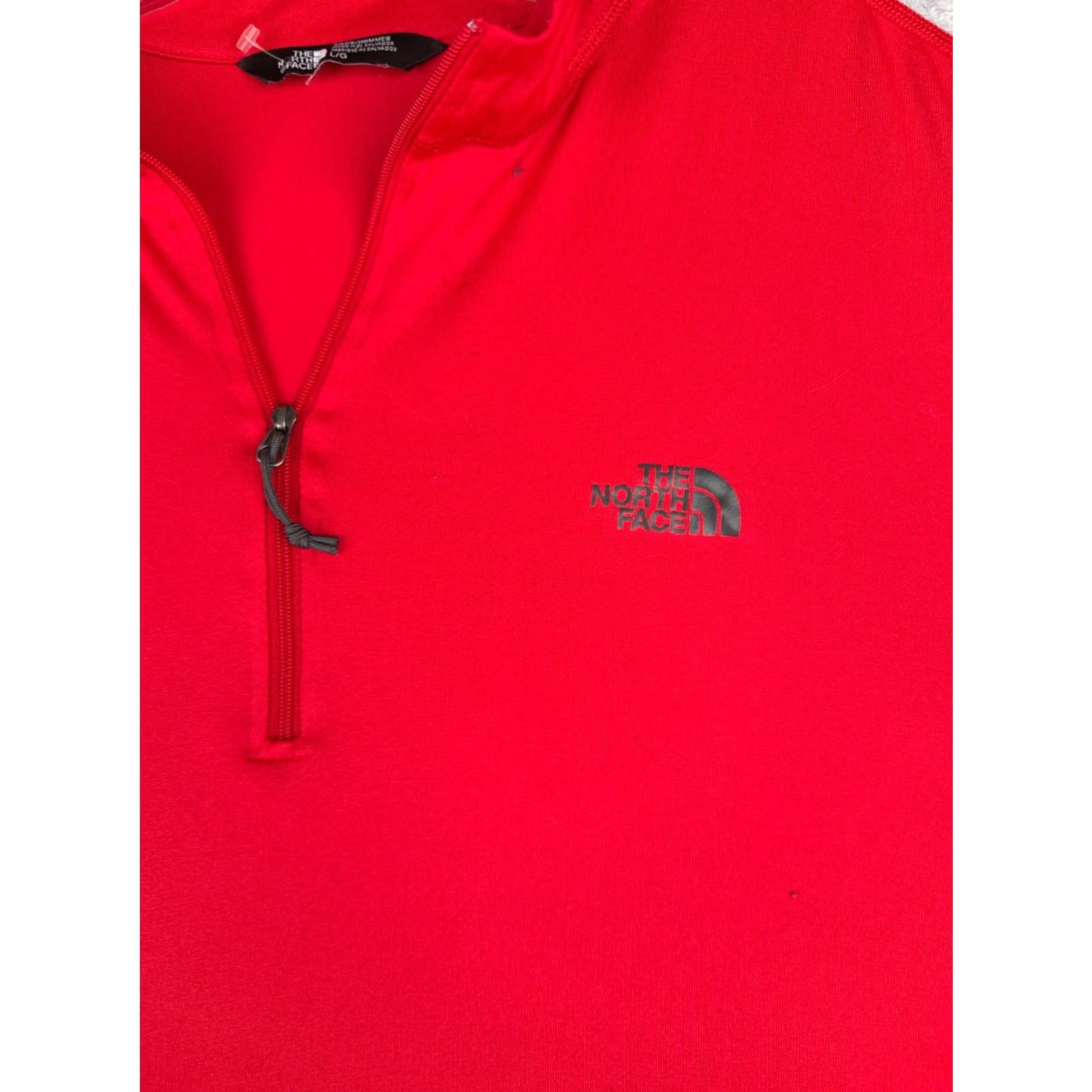 The North Face The North Face Sweater Mens Large Red 1/4 Zip Polyester Softshell Reading "Read" Size US L / EU 52-54 / 3 - 6 Thumbnail
