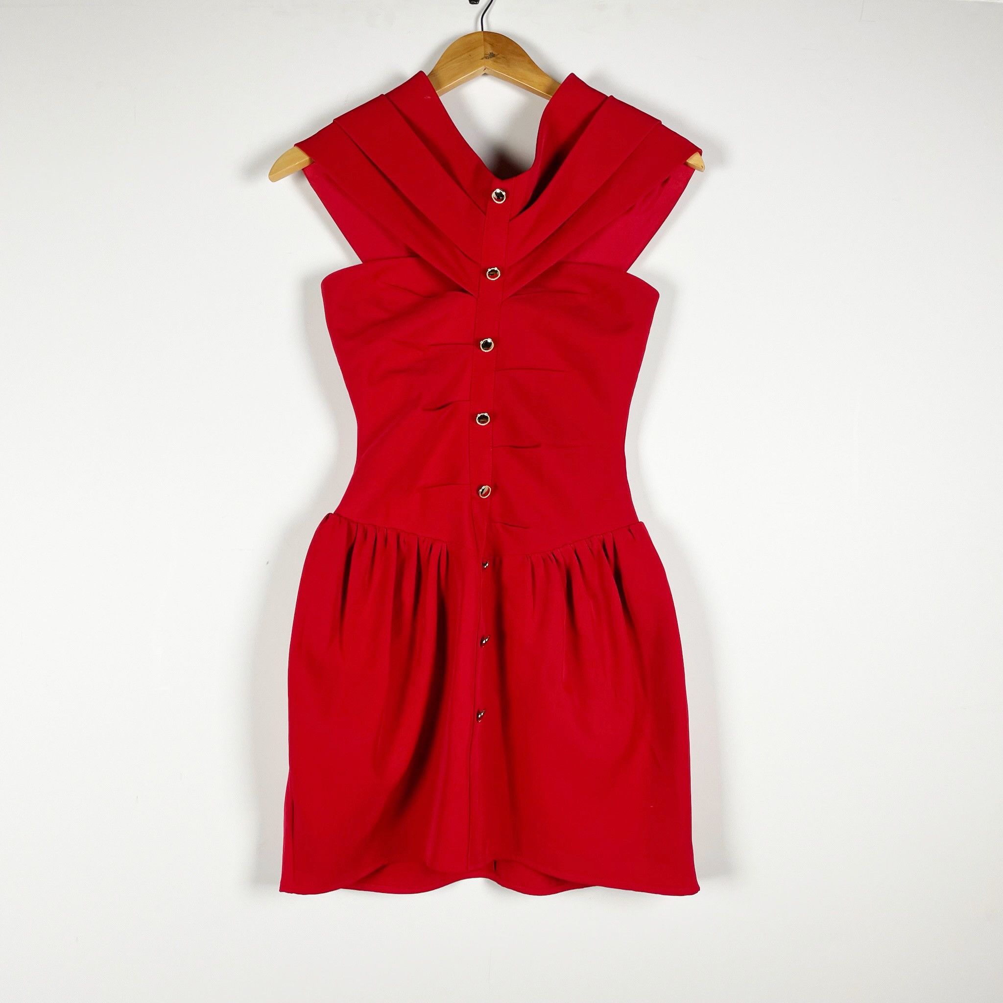 Other NEW Miss Circle Cait Red Off Shoulder Drop Size XXS / US 00 / IT 34 - 4 Thumbnail