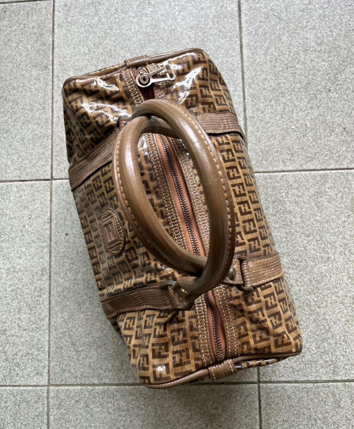 Fendi × Vintage Vintage 70s Fendi SAS monograms Boston bag Size ONE SIZE - 3 Thumbnail