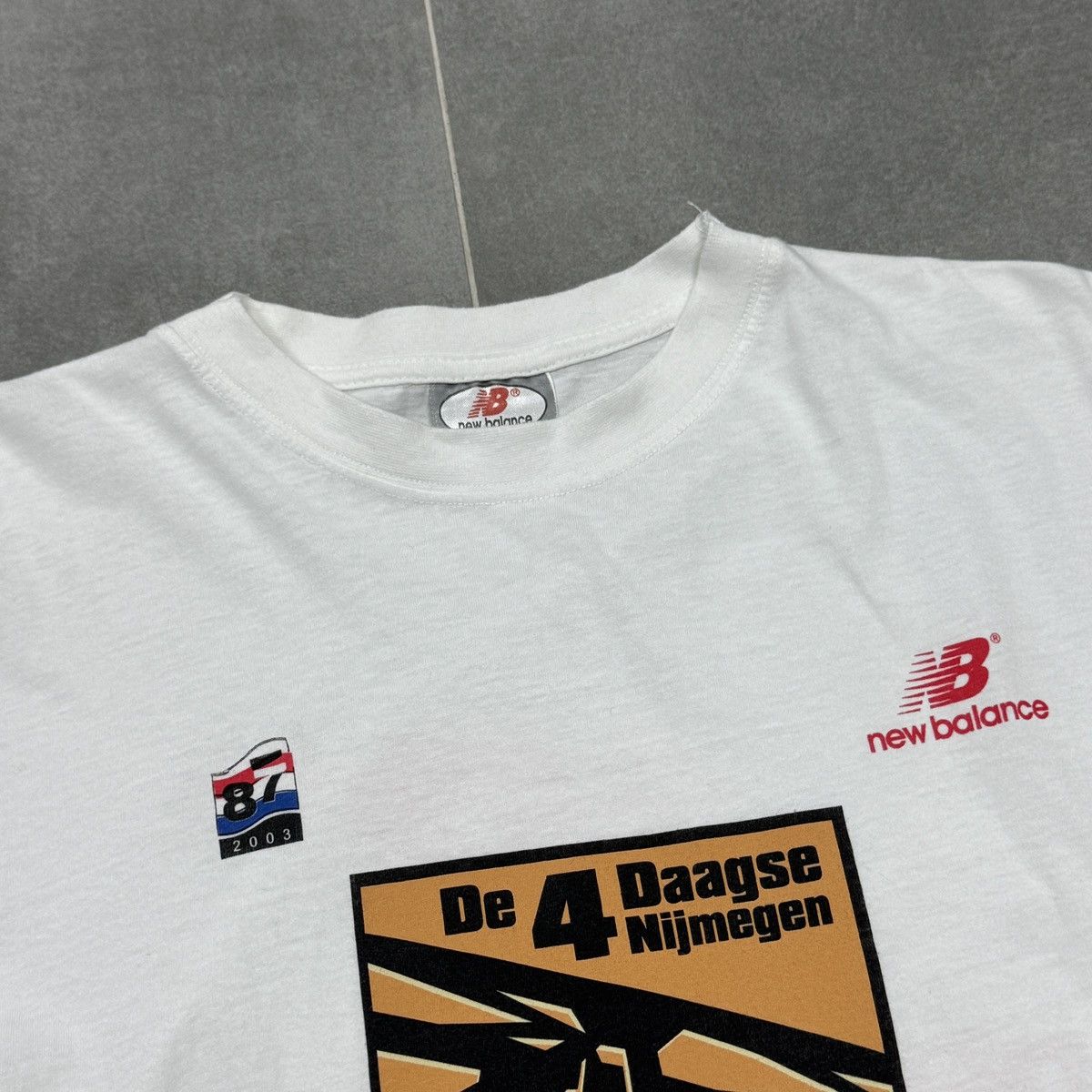 New Balance × Vintage Vintage New Balance 2003 87ste Editie De 4 Daagse T-Shirt Size US M / EU 48-50 / 2 - 7 Thumbnail