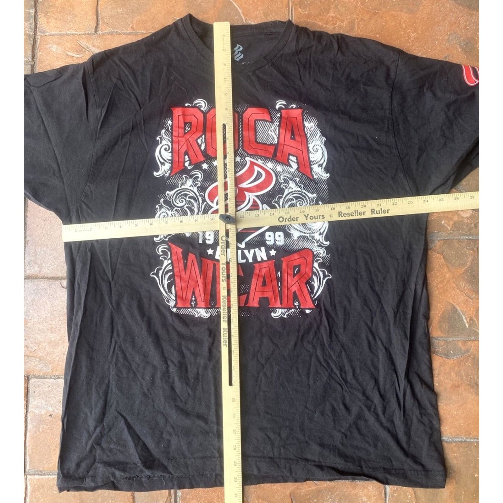 Rocawear VINTAGE Rocawear BKLYN T-Shirt Men 2XL Black Graphic Print Grunge Hip Hop 90s City Short Sleeve Crew Neck Size US XXL / EU 58 / 5 - 6 Thumbnail