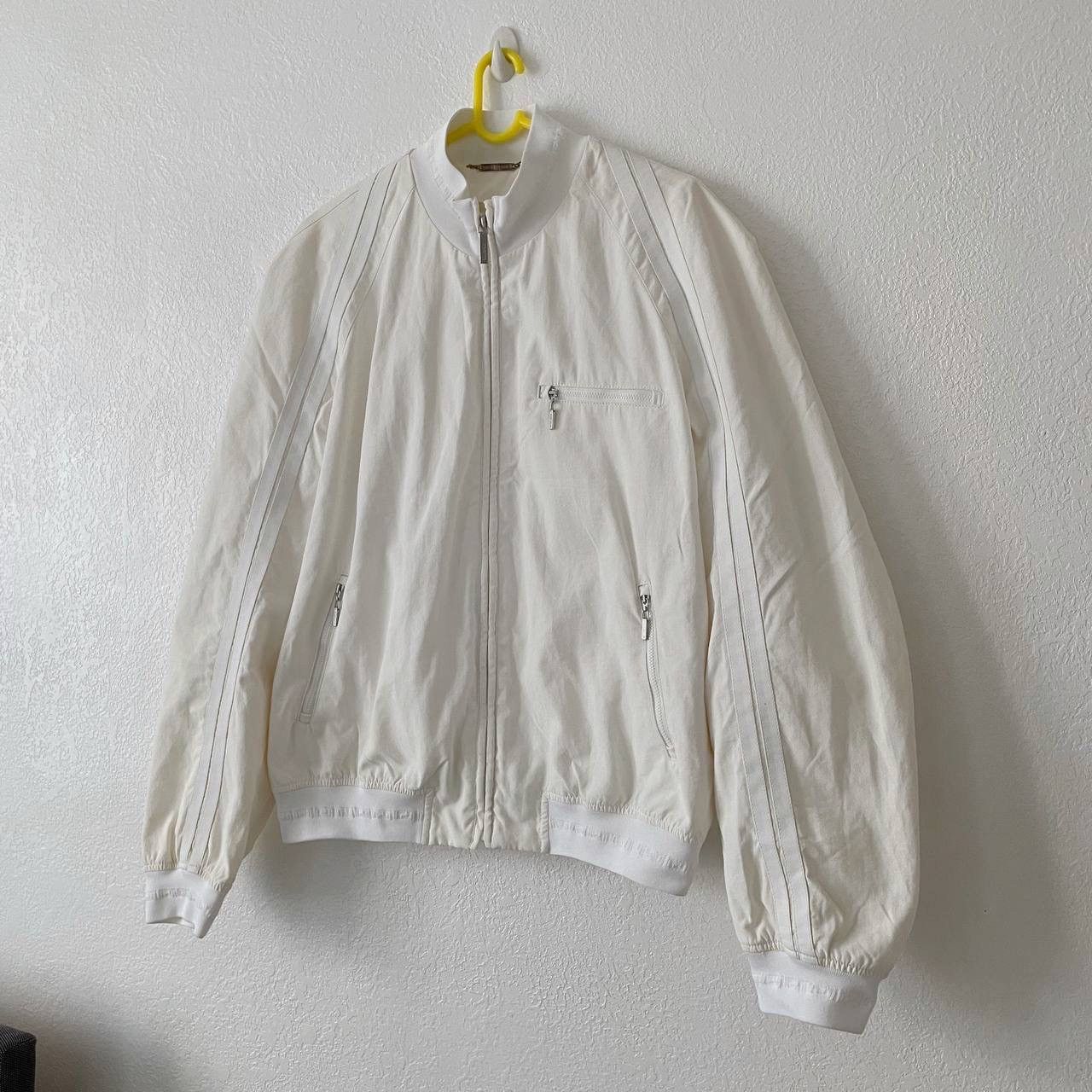 Image of Vintage Versace Classic 90’S Y2K Bomber Jacket in White, Men's (Size XL)