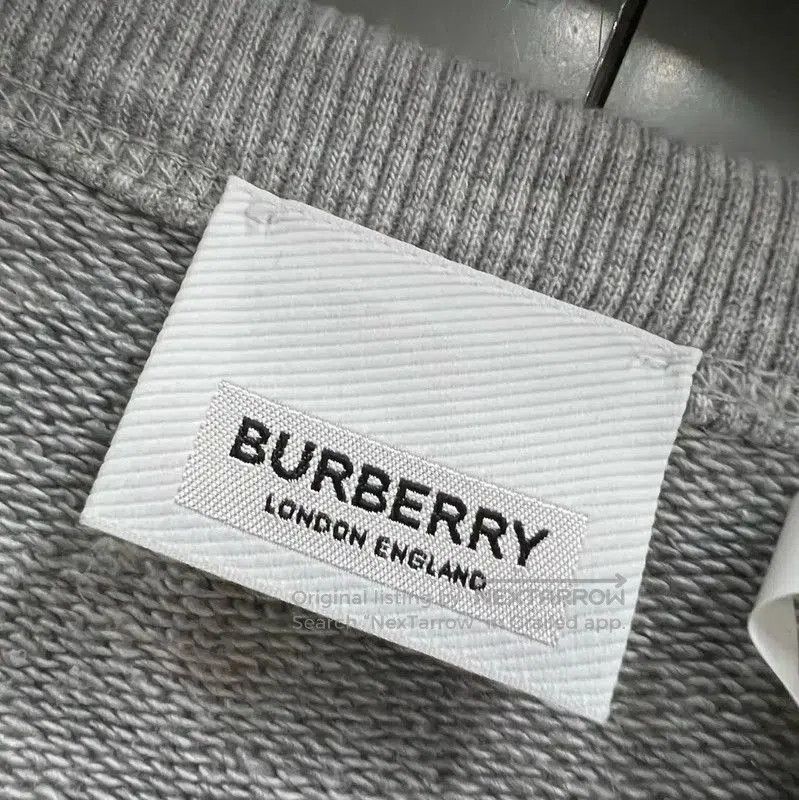 Burberry Burberry Gray Cotton Long Sleeve Sweatshirt. Size M / US 6-8 / IT 42-44 - 4 Thumbnail