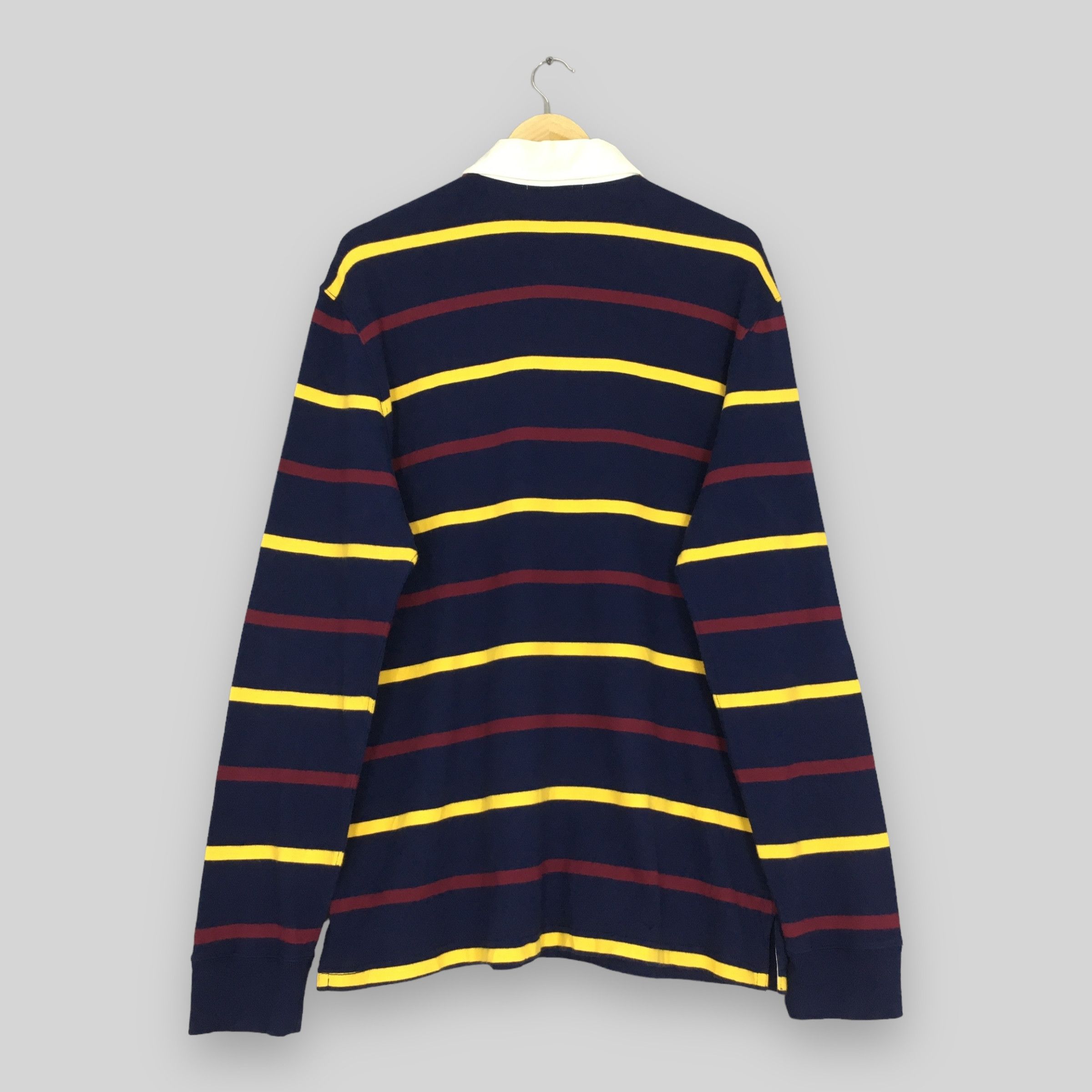 Polo Ralph Lauren Vintage 90s Polo Ralph Lauren Striped Rugby Shirt XLarge Size US XL / EU 56 / 4 - 7 Thumbnail