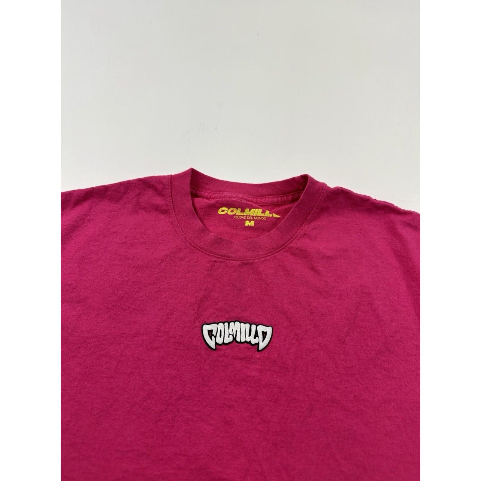 Pinko J Balvin Colmillo Shirt Mens Medium Pink Crew Neck Long Sleeve Cotton Logo Tee Rare Vintage No Size US M / EU 48-50 / 2 - 2 Thumbnail