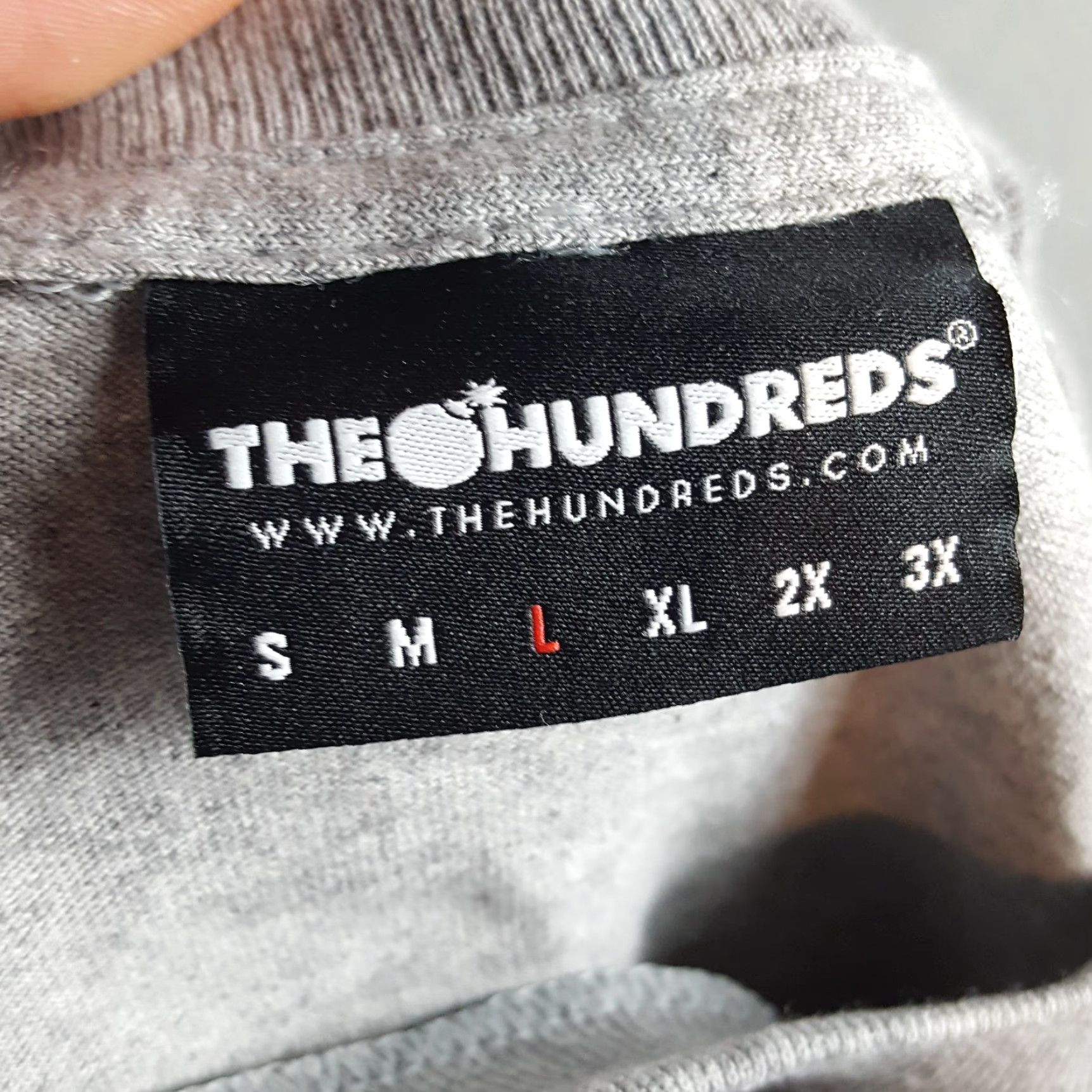 The Hundreds VINTAGE The Hundreds Streetwear Spell Out Men's L T Shirt Gray Cotton Logo Embroidered 90s 00s Skater Skateboarding Brand The Hundreds Shirt Mens L Size US L / EU 52-54 / 3 - 6 Thumbnail