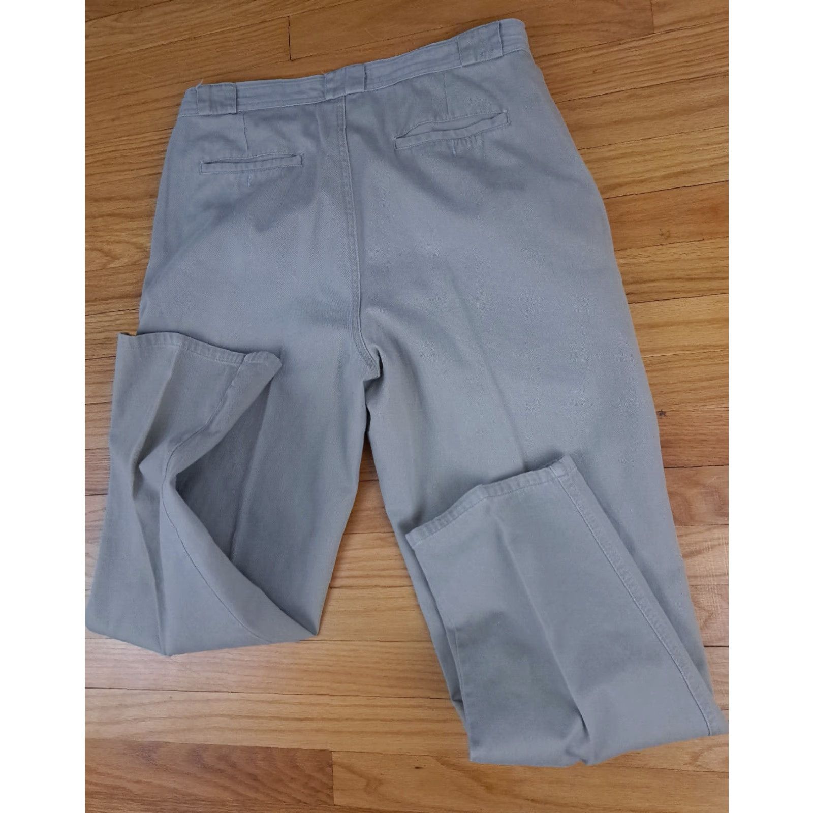 Bugle Boy VINTAGE Bugle Boy Pants Chino Men 34-30 Beige Canvas Cotton Tapered Casual 90s Preppy Classic Size US 34 / EU 50 - 6 Thumbnail