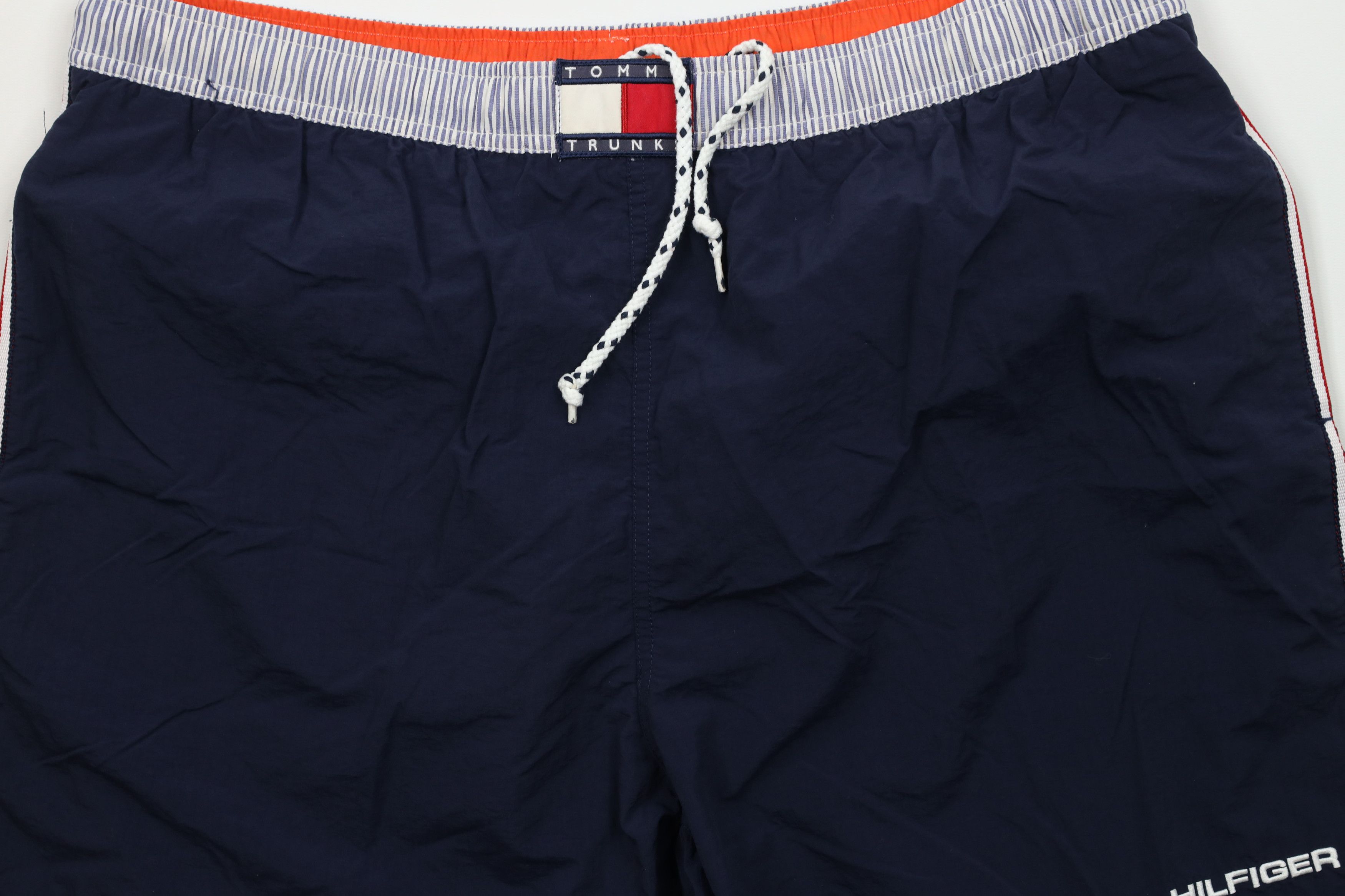 Tommy Hilfiger × Vintage Vintage 90s Tommy Hilfiger Lined Shorts Swim Trunks Blue Size US 36 / EU 52 - 3 Thumbnail