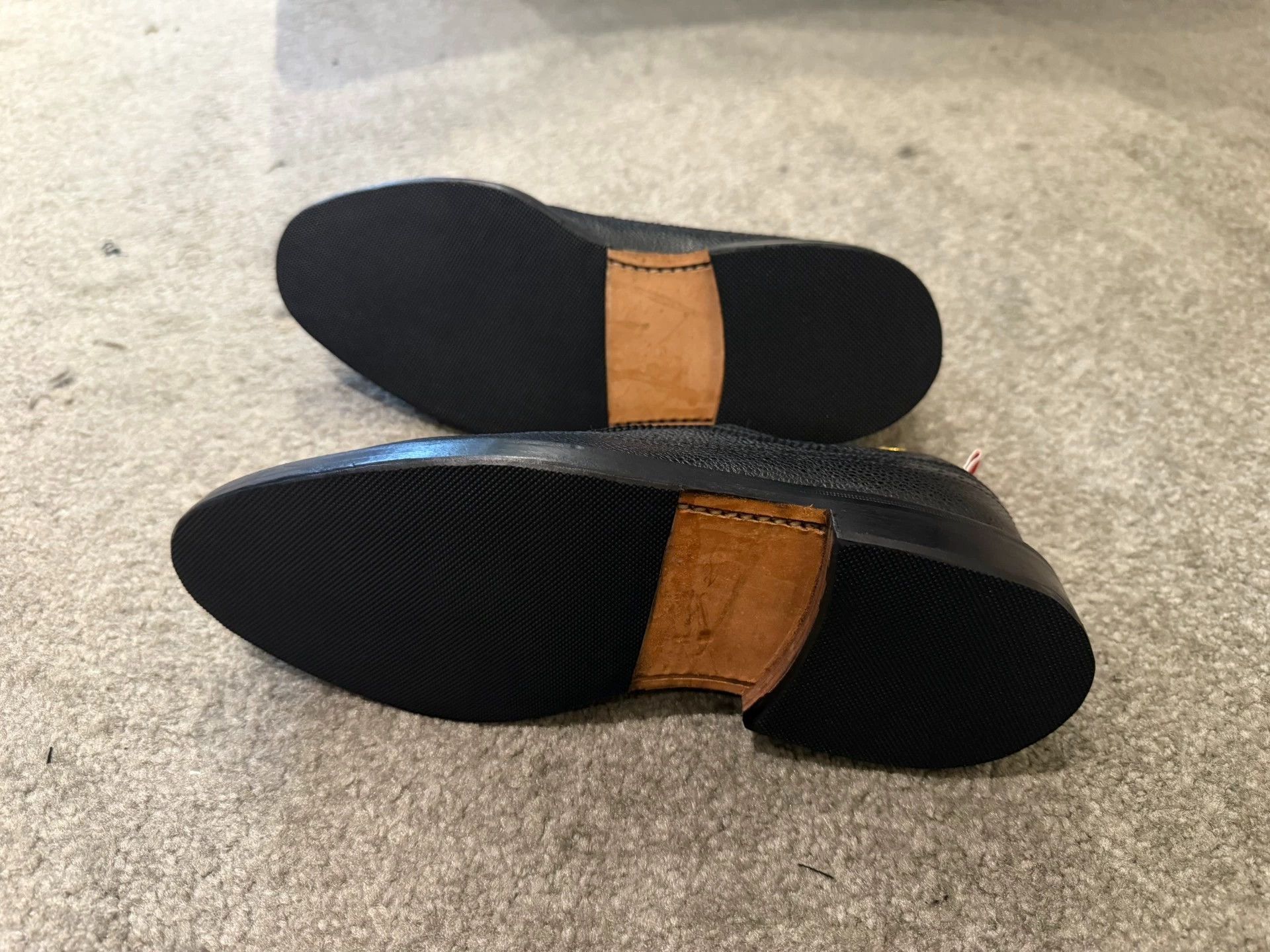 Thom Browne Thom Browne Black Carved Leather Shoes US7 (Nike41) Size US 7 / EU 40 - 3 Thumbnail