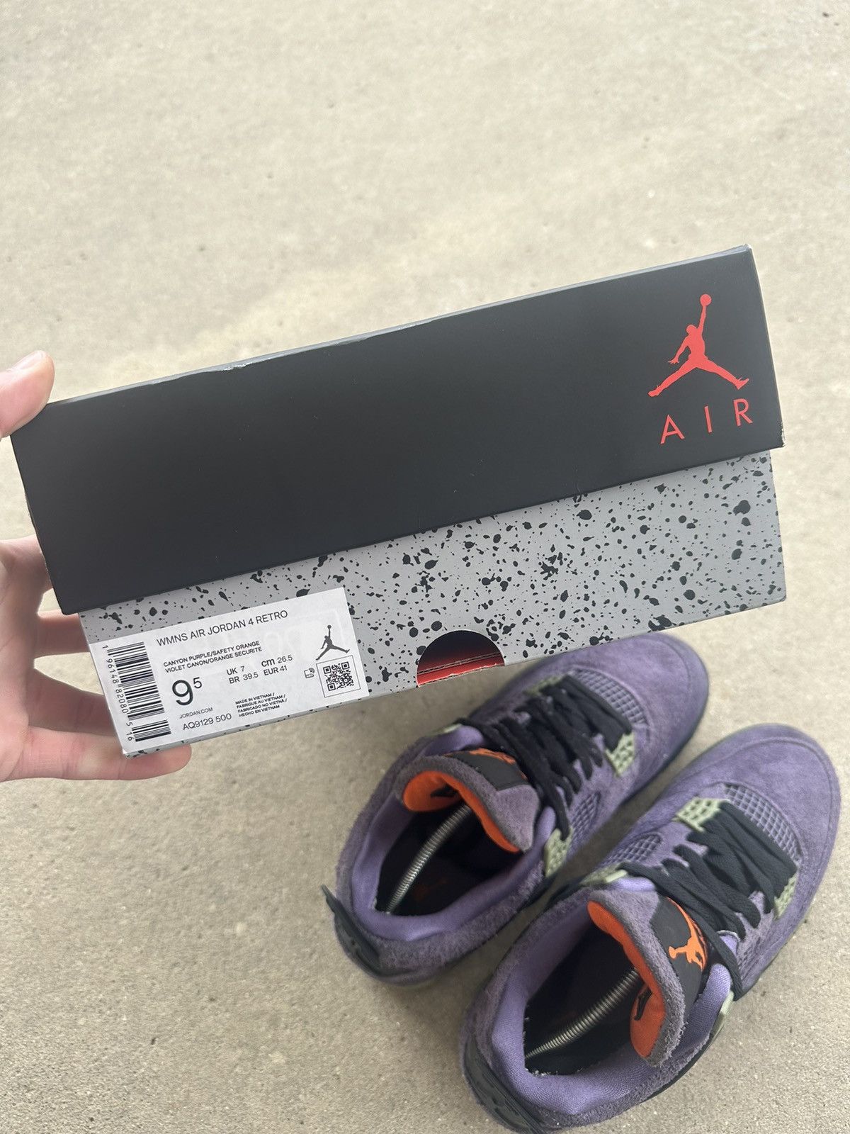Jordan Brand × Nike Air Jordan 4 Retro Canyon Purple size 8 wmns size 9.5 Size US 8 / EU 41 - 7 Thumbnail