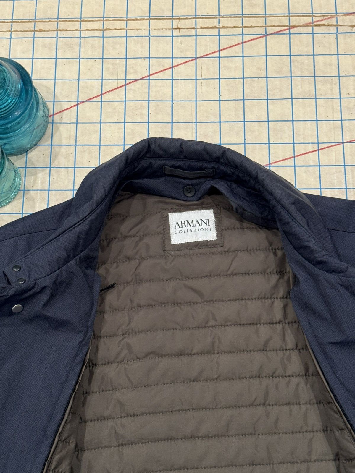 Armani Collezioni Armani Collezioni Long Coat With Insulating Layer Dark Navy Size US M / EU 48-50 / 2 - 5 Thumbnail