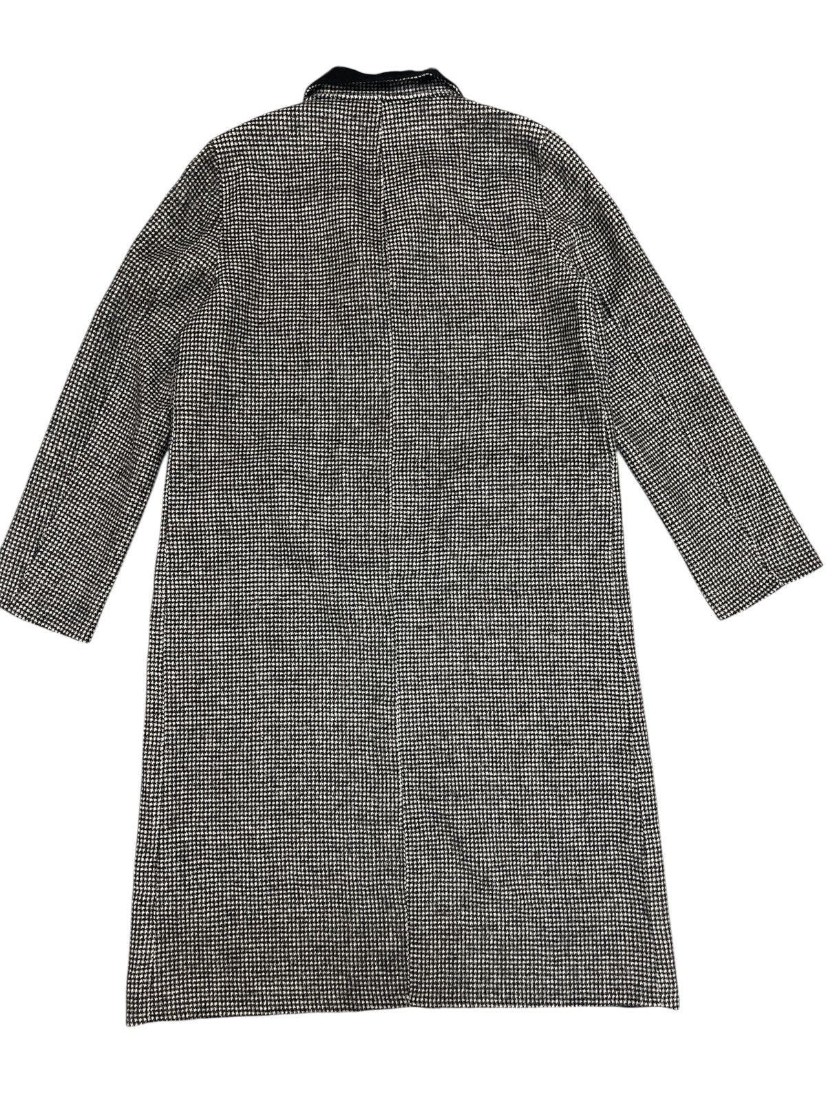 Zara Zara Women’s Monochrome Checkered Long Coat - Single Button Size L / US 10 / IT 46 - 6 Thumbnail