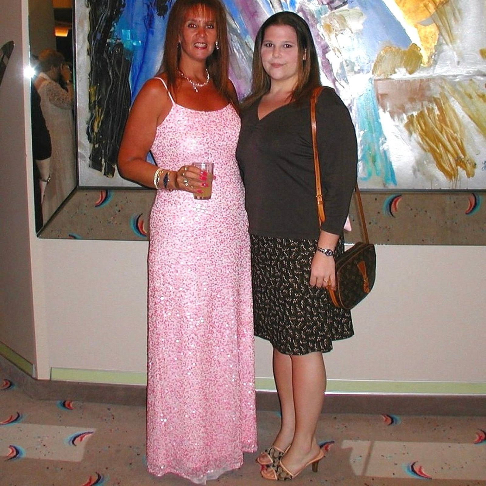 Other Marina by Marina Bresler Pink Sequined Gown - Size 12 Size XL / US 12-14 / IT 48-50 - 2 Thumbnail