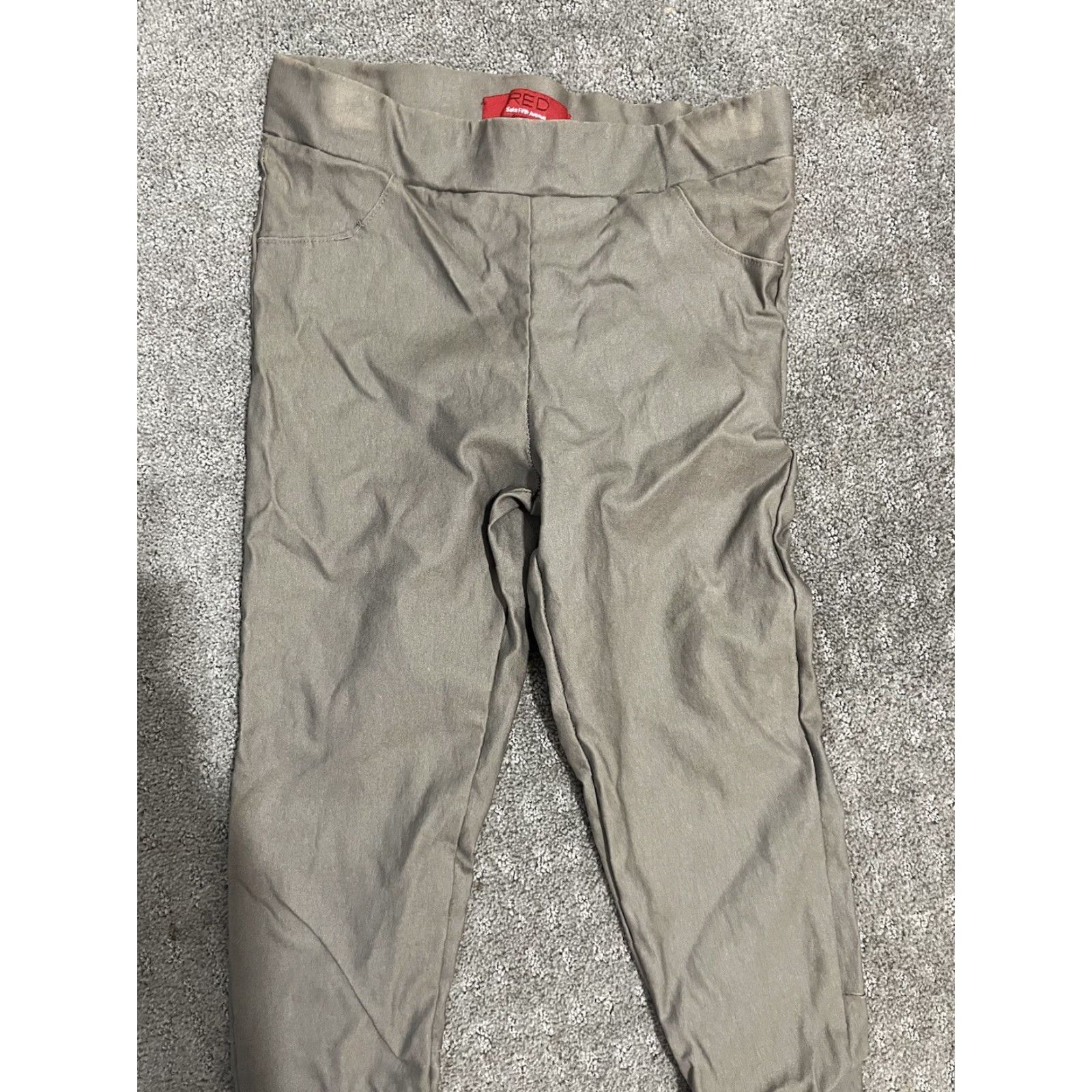 Saks Fifth Avenue Red Saks Fifth Avenue Women Pants S Beige Brown Rayon Blend Casual Size 28" / US 6 / IT 42 - 2 Thumbnail