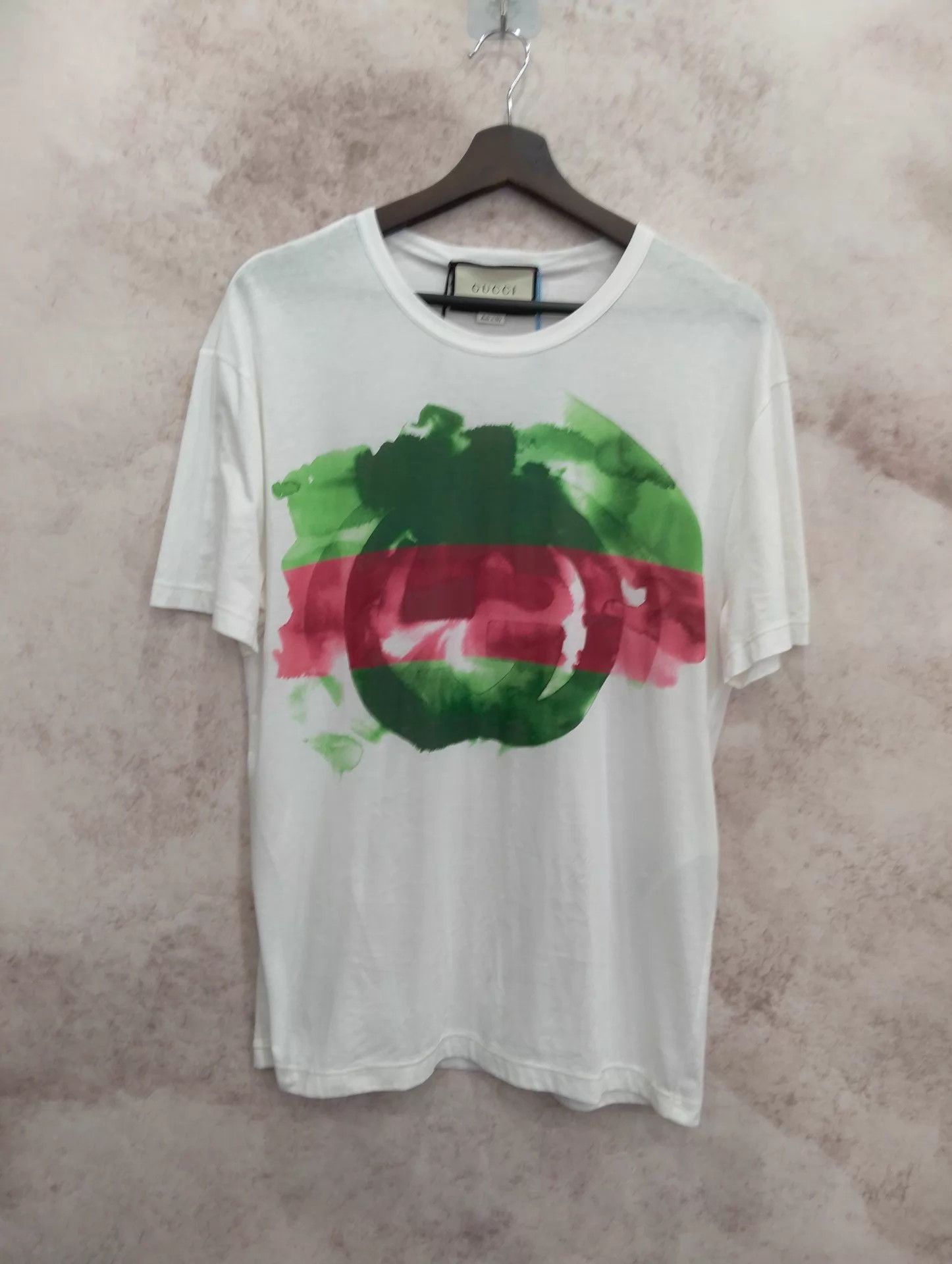 Gucci White Short Sleeve Graphic T-Shirt Size US M / EU 48-50 / 2 - 1 Thumbnail