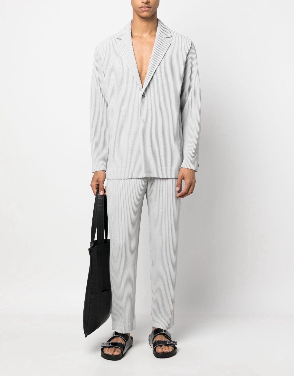 Homme Plisse Issey Miyake Homme Plisse Issey Miyake Pleated Blazer Size 44S - 7 Thumbnail