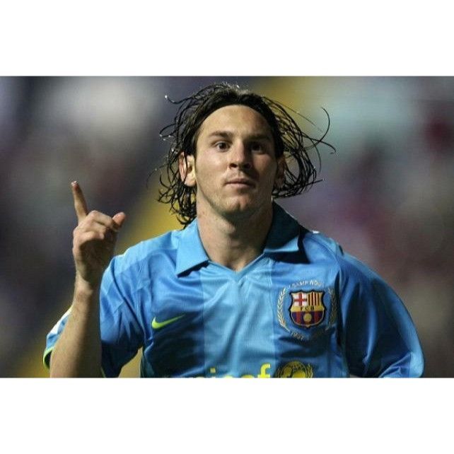 Nike Messi Barcelona Anniversary 2007 2008 Away Soccer Jersey L Size US L / EU 52-54 / 3 - 9 Thumbnail