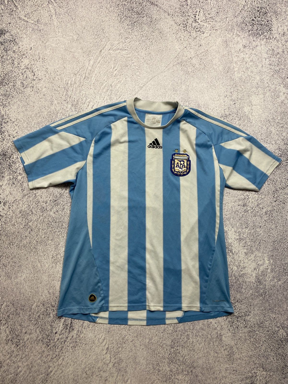 Argentina Adidas 2010 World Cup Football Home Jersey